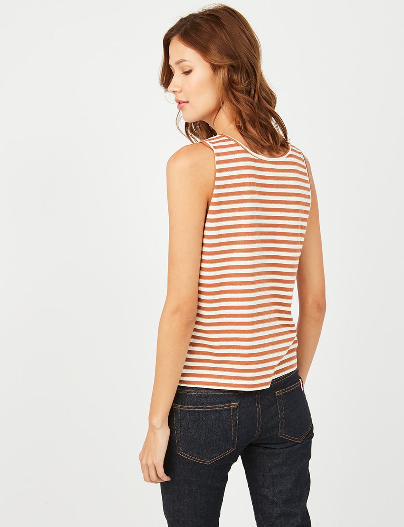 Katalino striped camel top