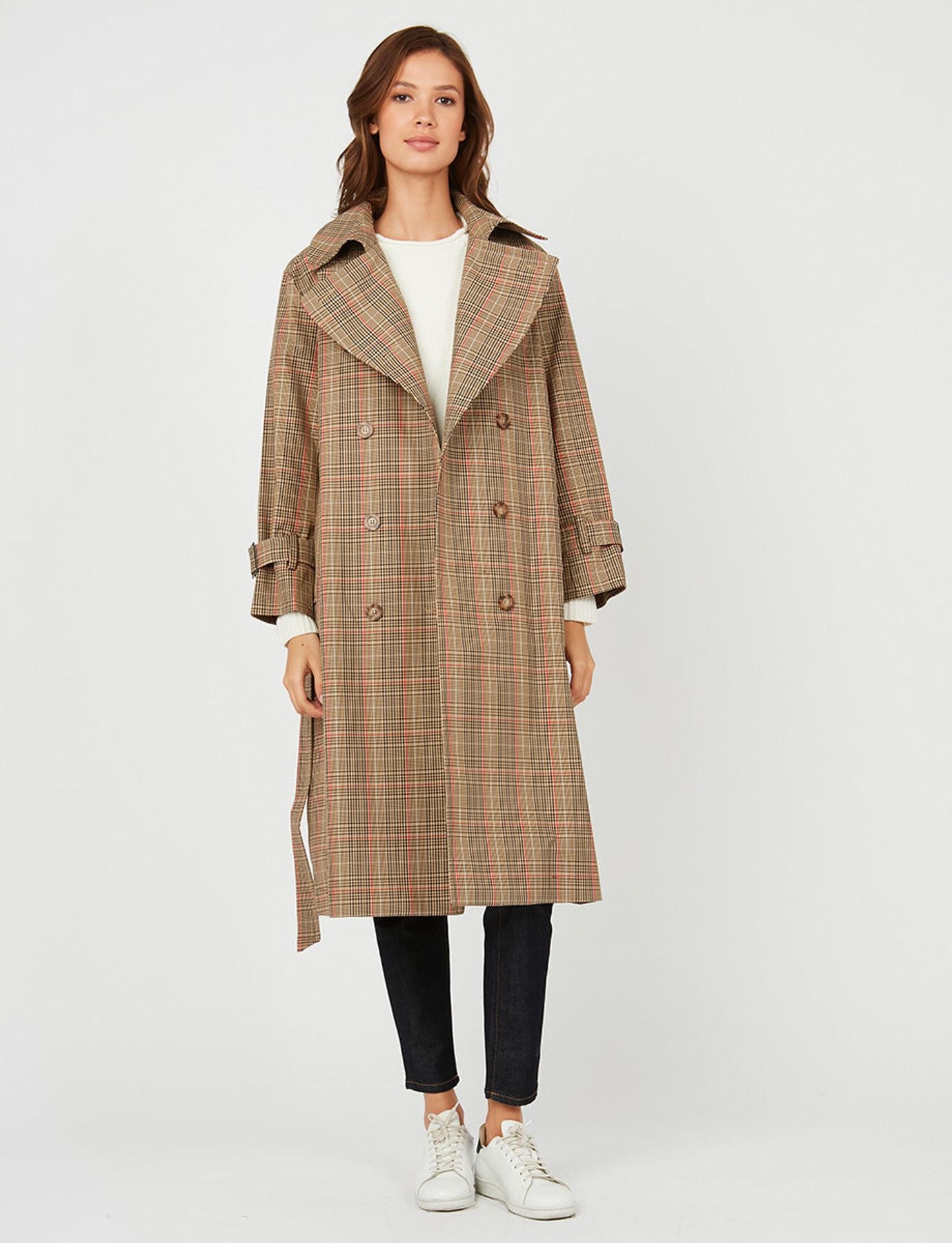 Gabardina Blake Príncipe de Gales beige