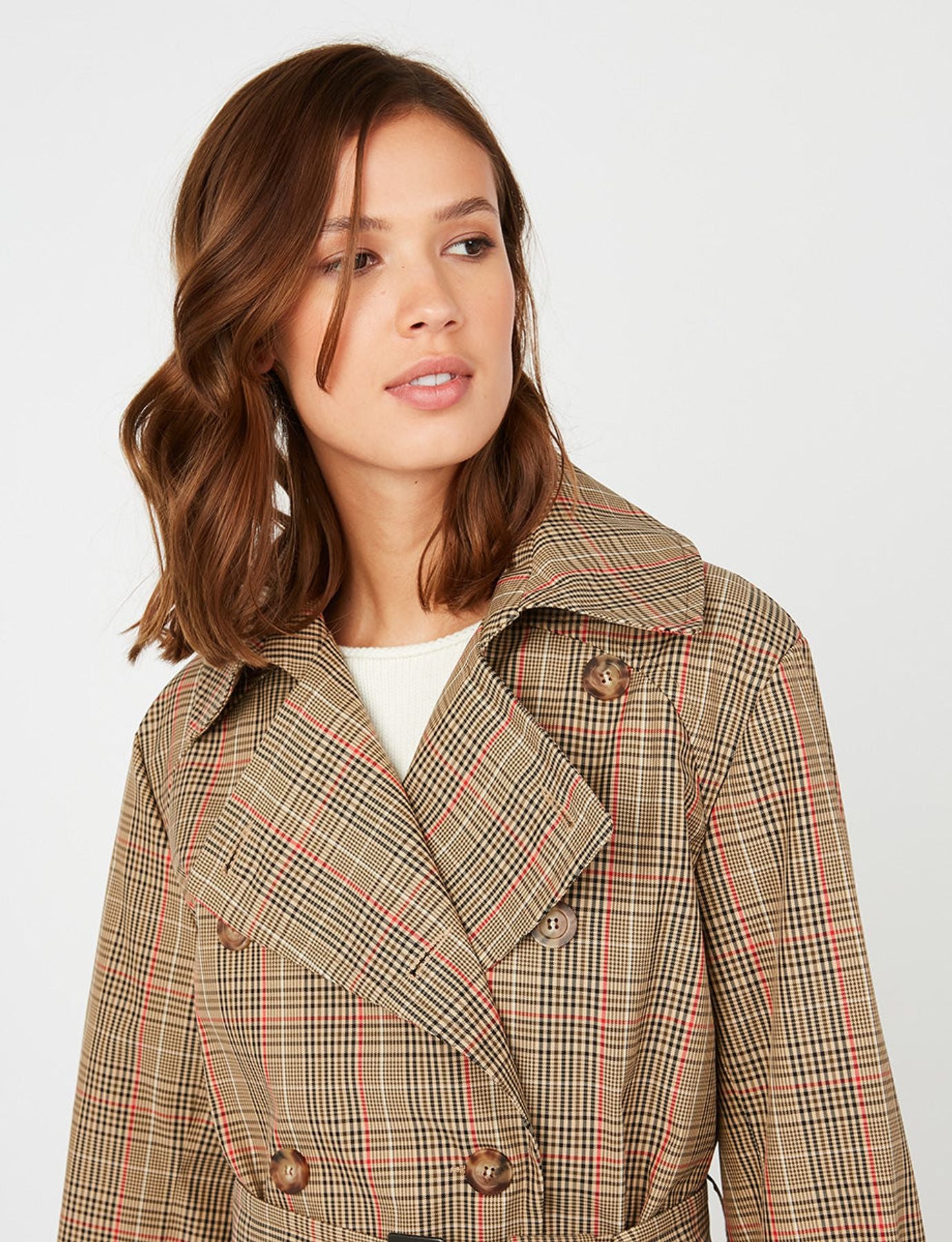 Gabardina Blake Príncipe de Gales beige