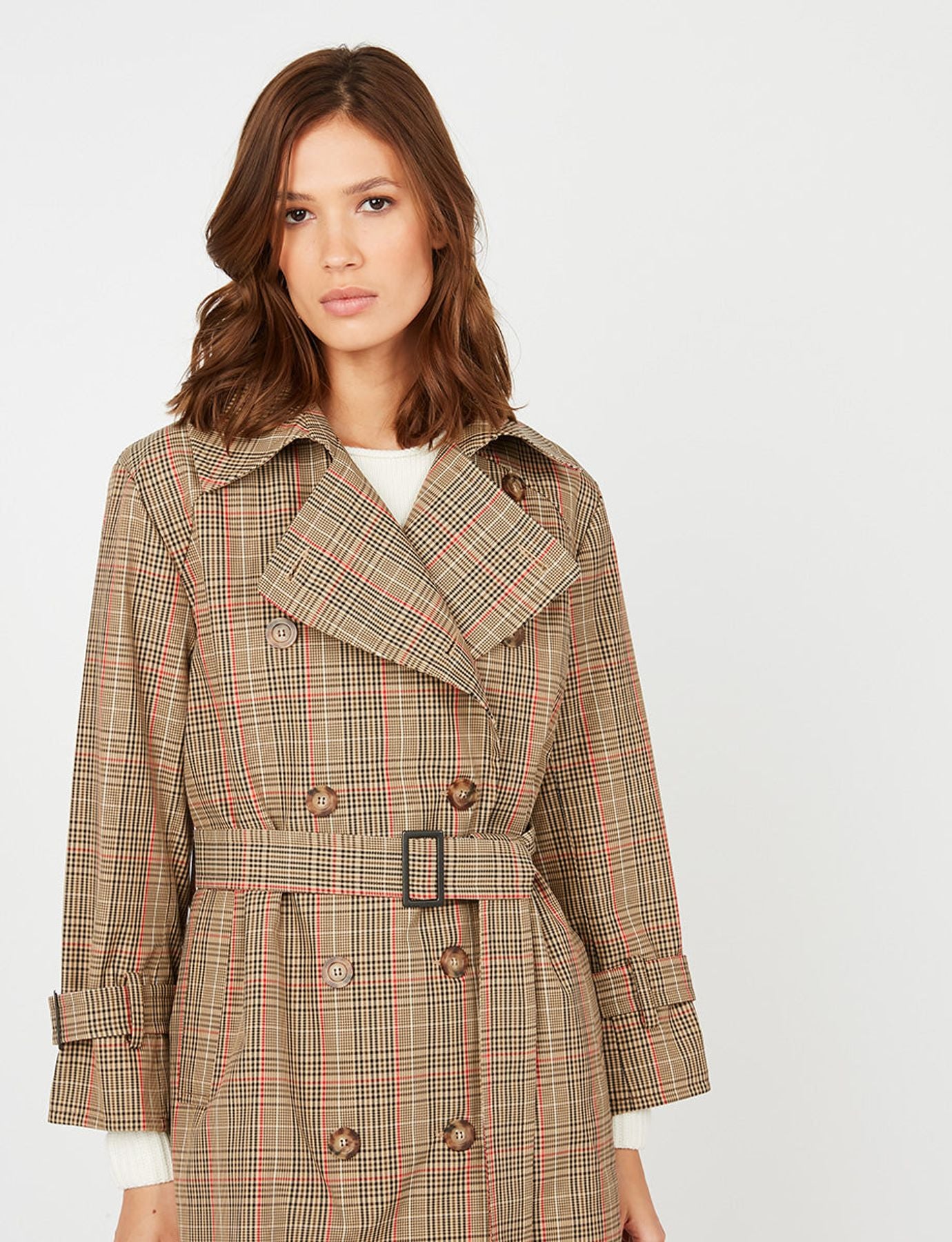 Gabardina Blake Príncipe de Gales beige