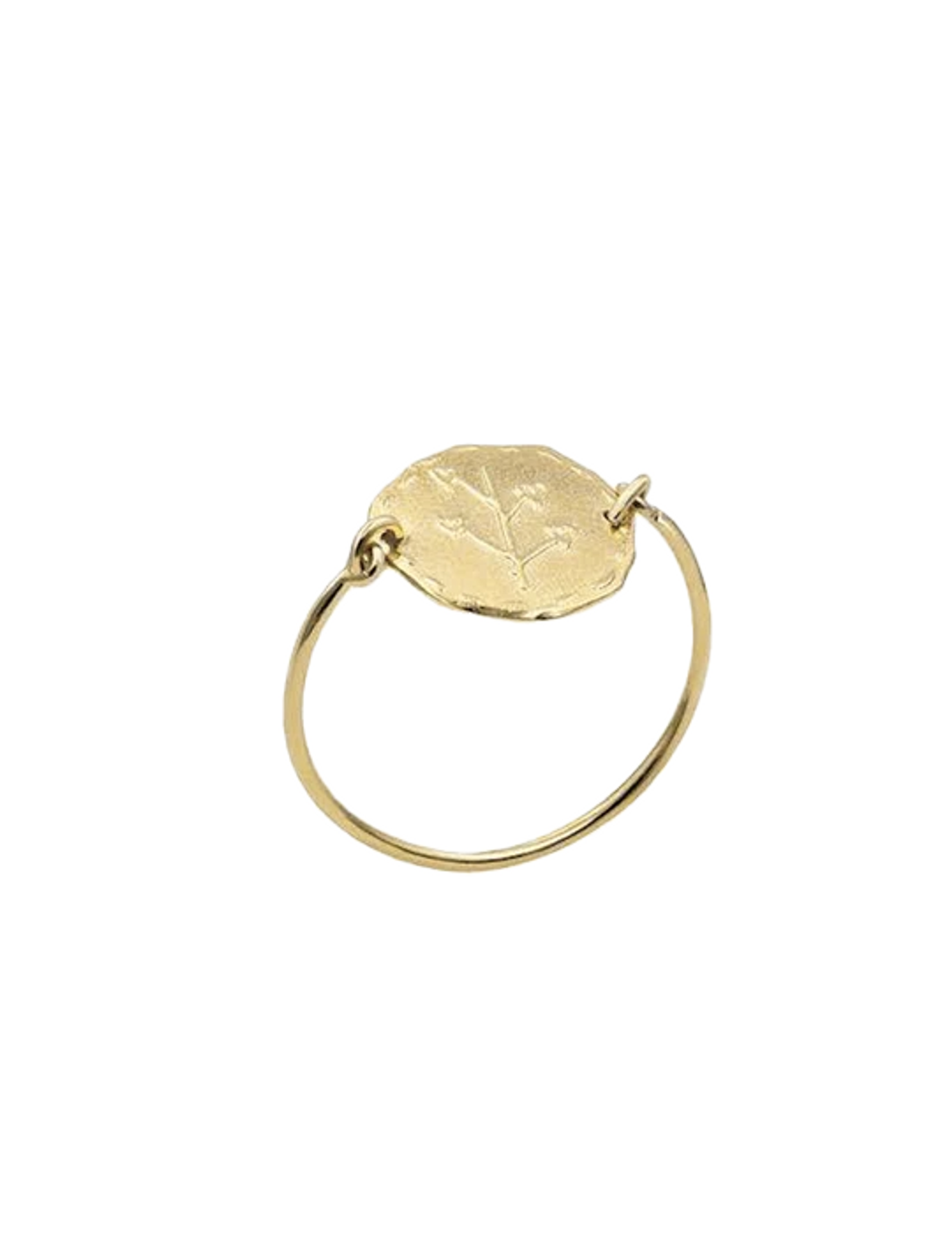 Gold-plated Lutece hearts ring