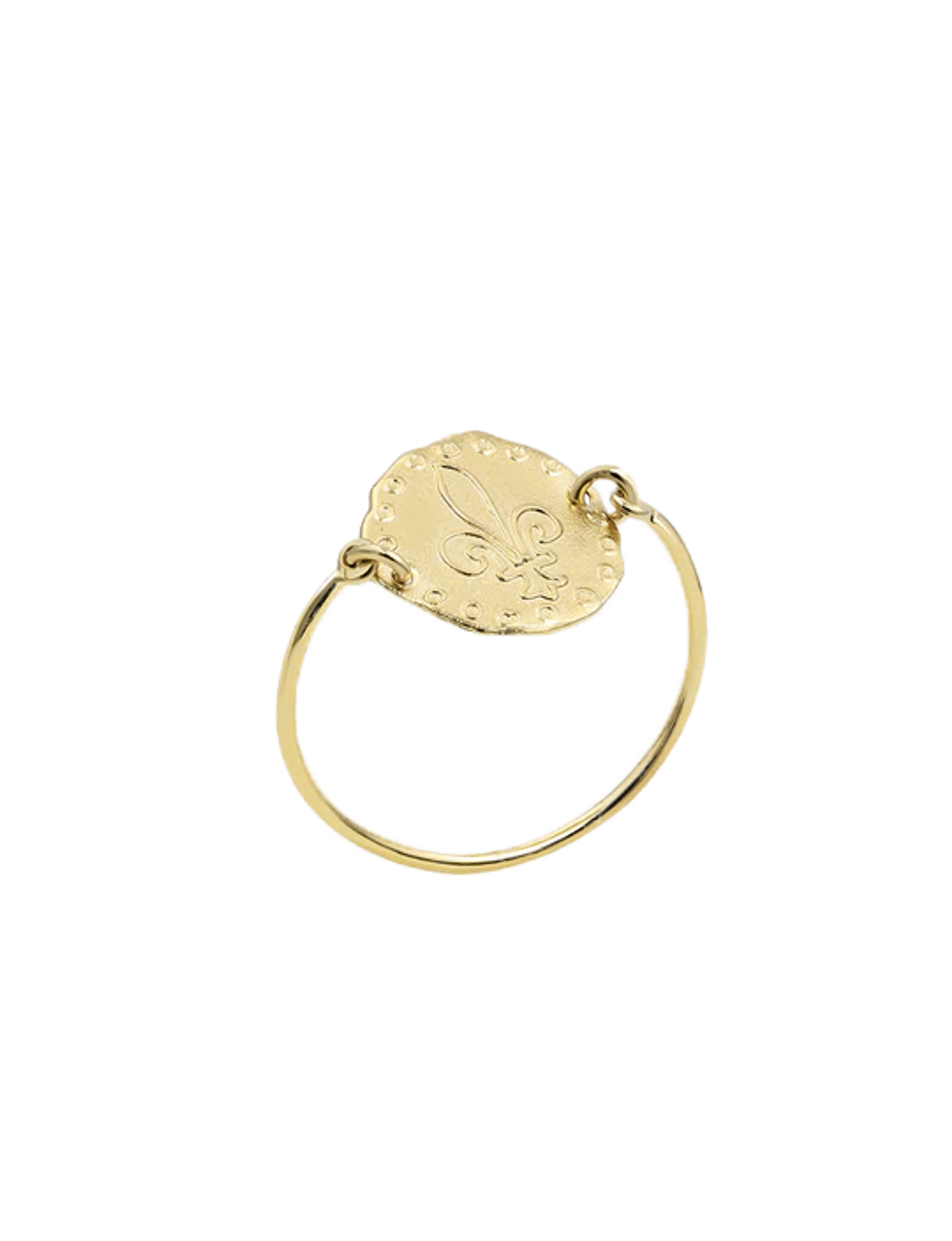 Gold-plated Lutetia lily ring