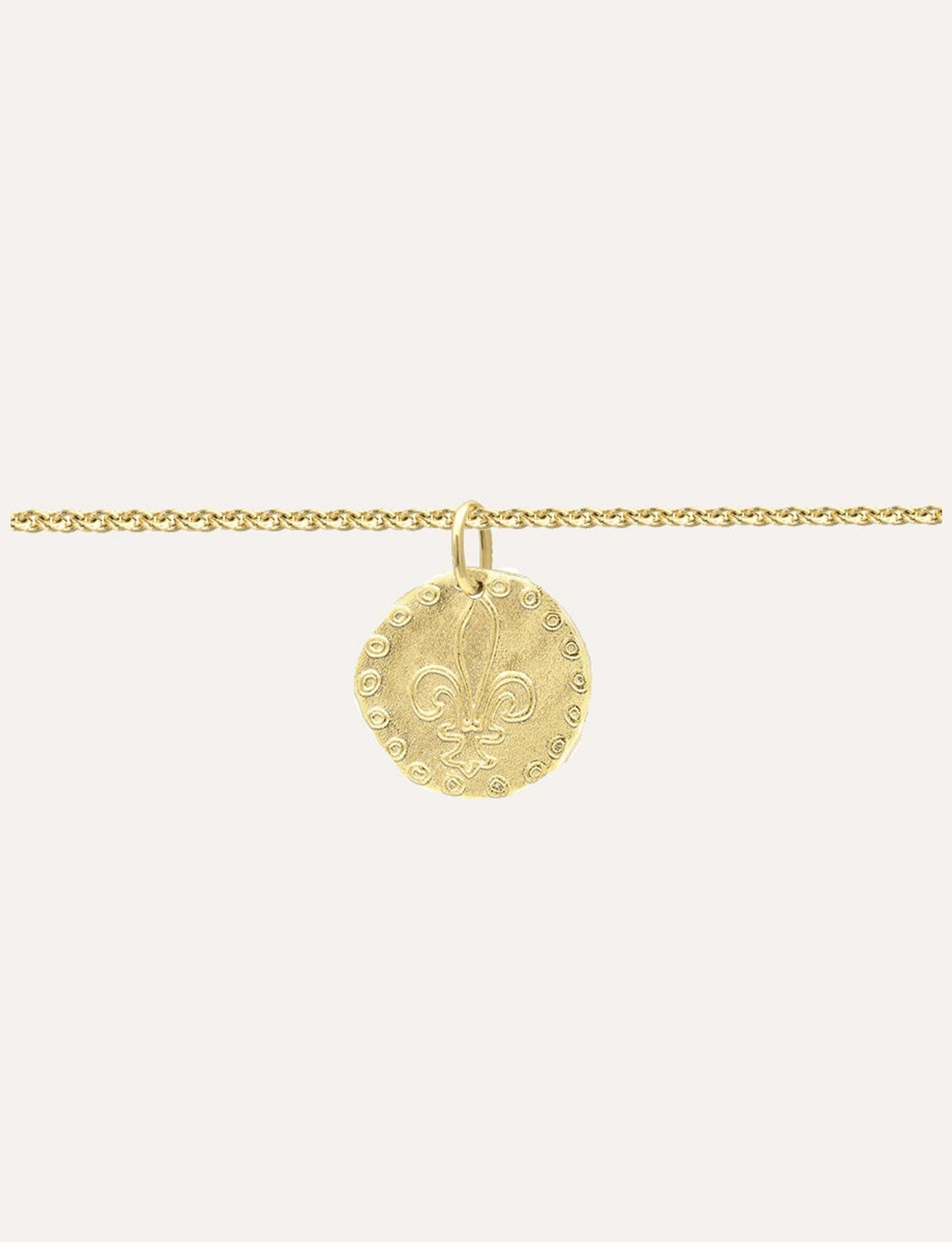 Gold-plated Lutetia bracelet with lily motif