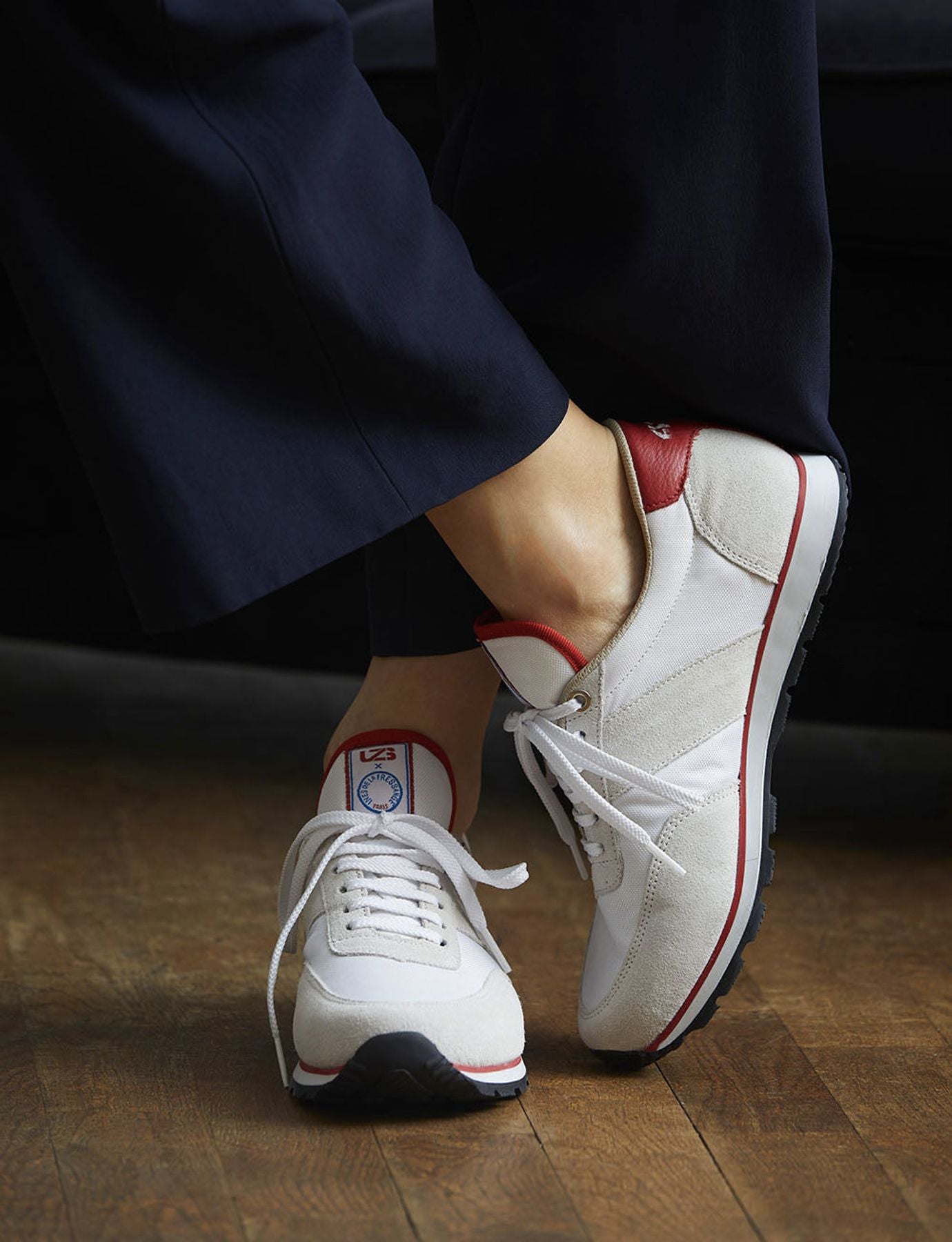 Unisex ecru UZS x Ines trainers
