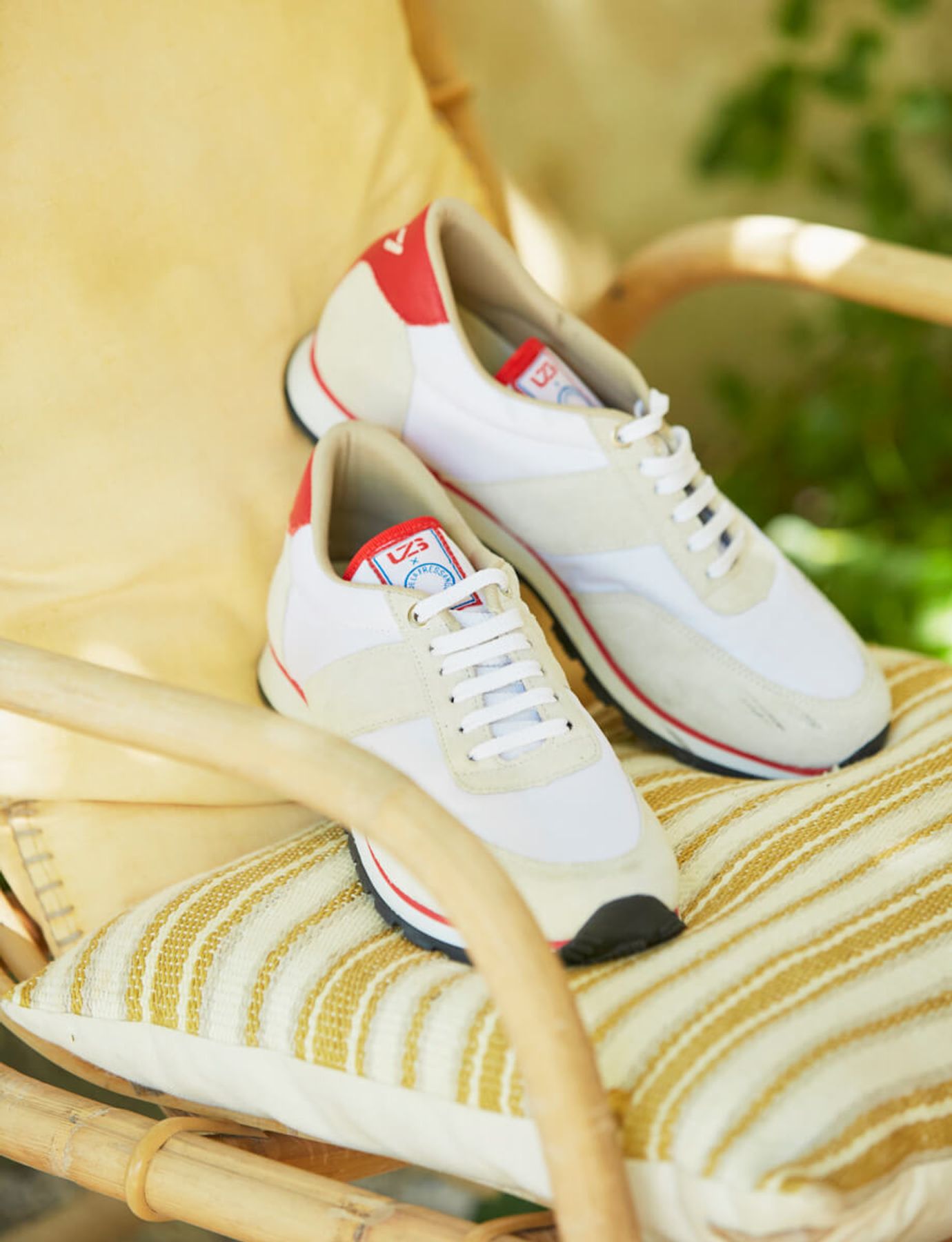 Unisex ecru UZS x Ines trainers