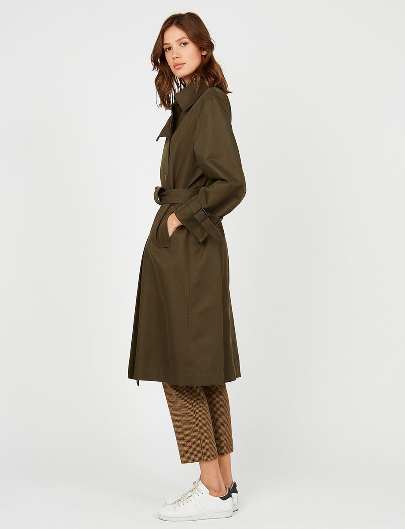 Gabardina Blake caqui oscuro