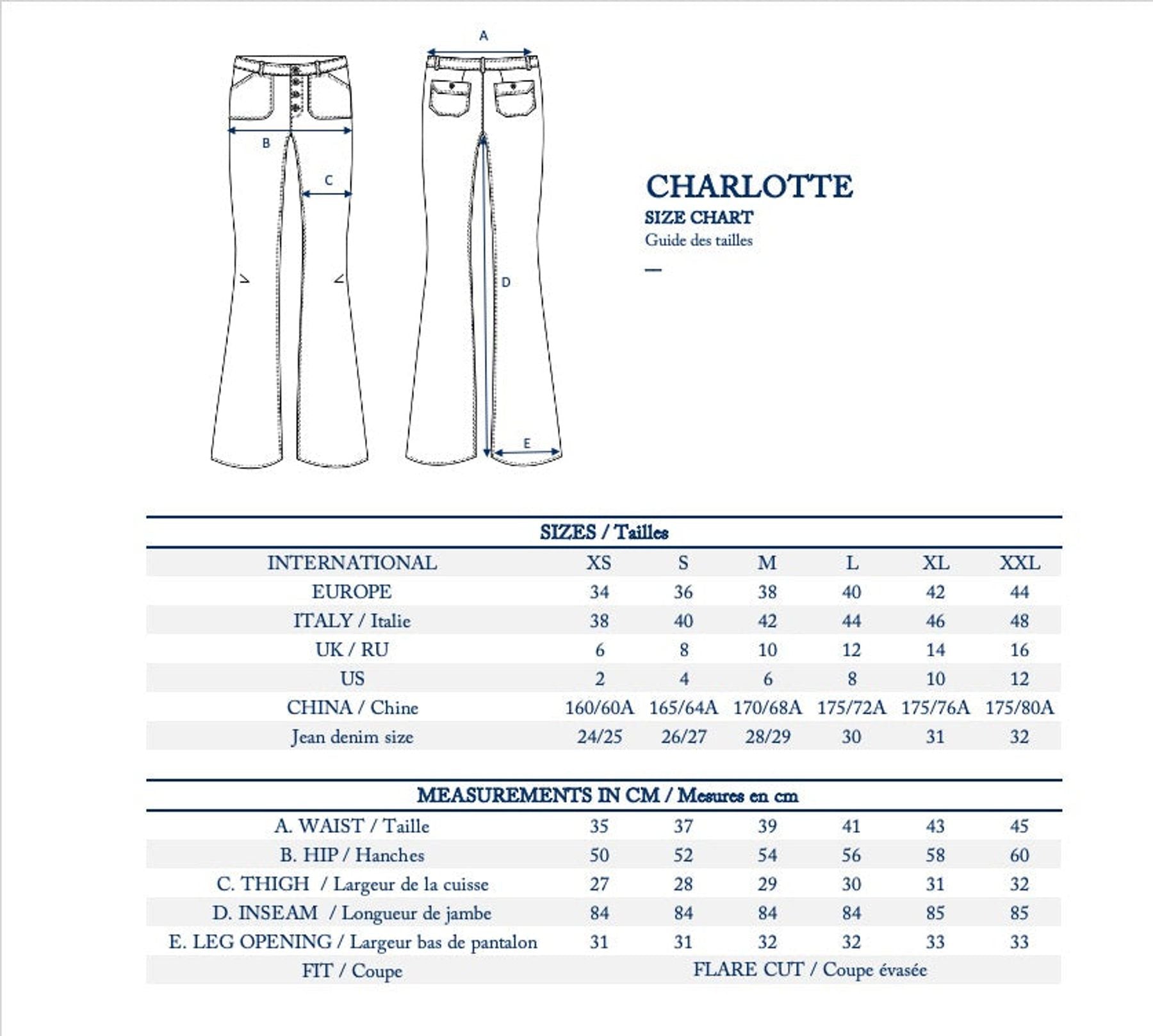 Pantalones caqui Charlotte