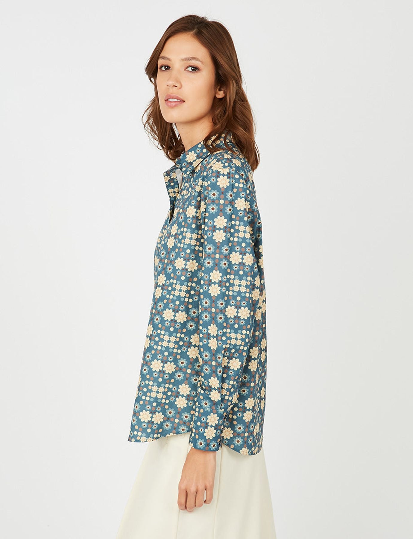 Camisa azul Maureen Boulbon