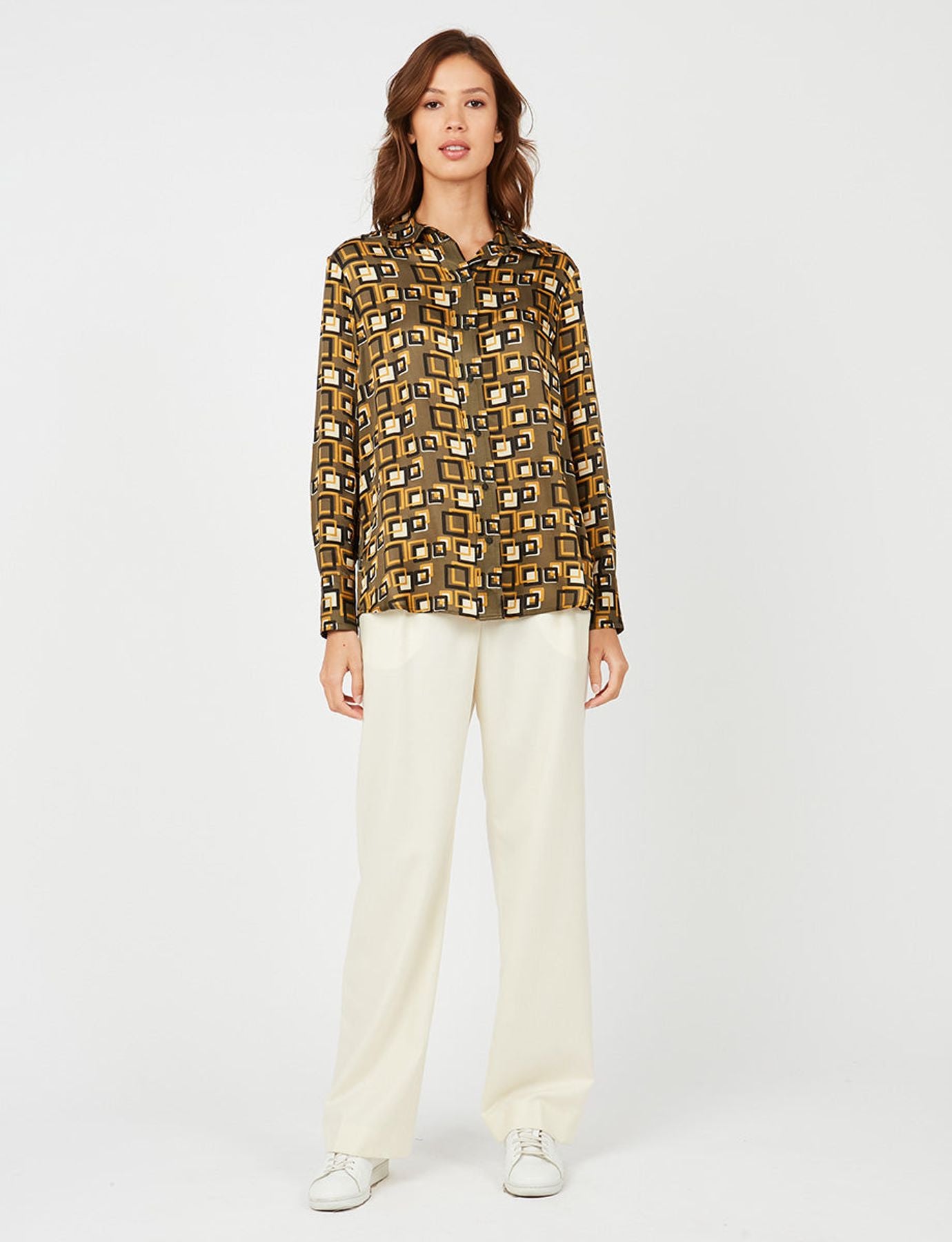 Camisa caqui Maureen