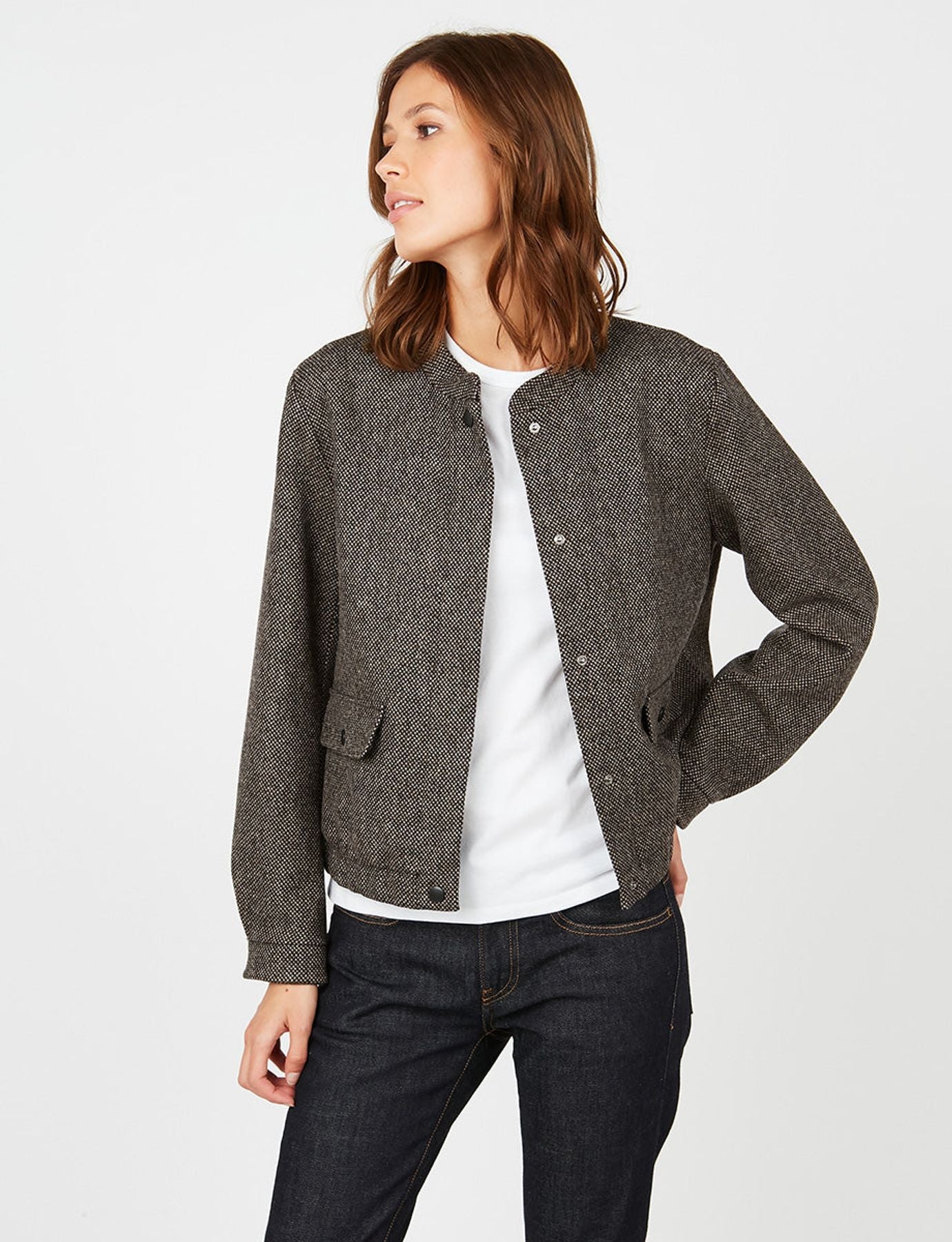 Chaqueta Dino negra y beige