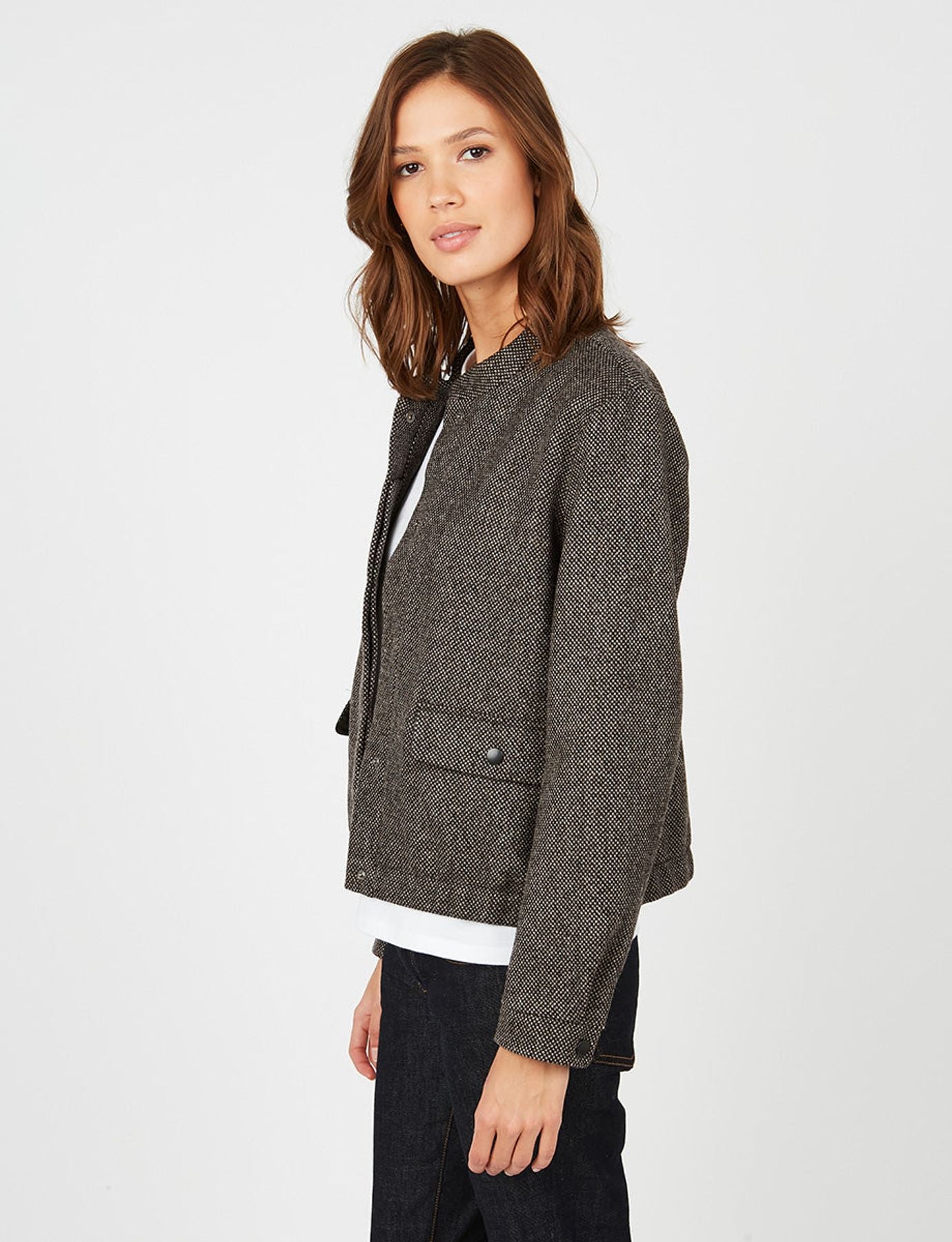 Chaqueta Dino negra y beige