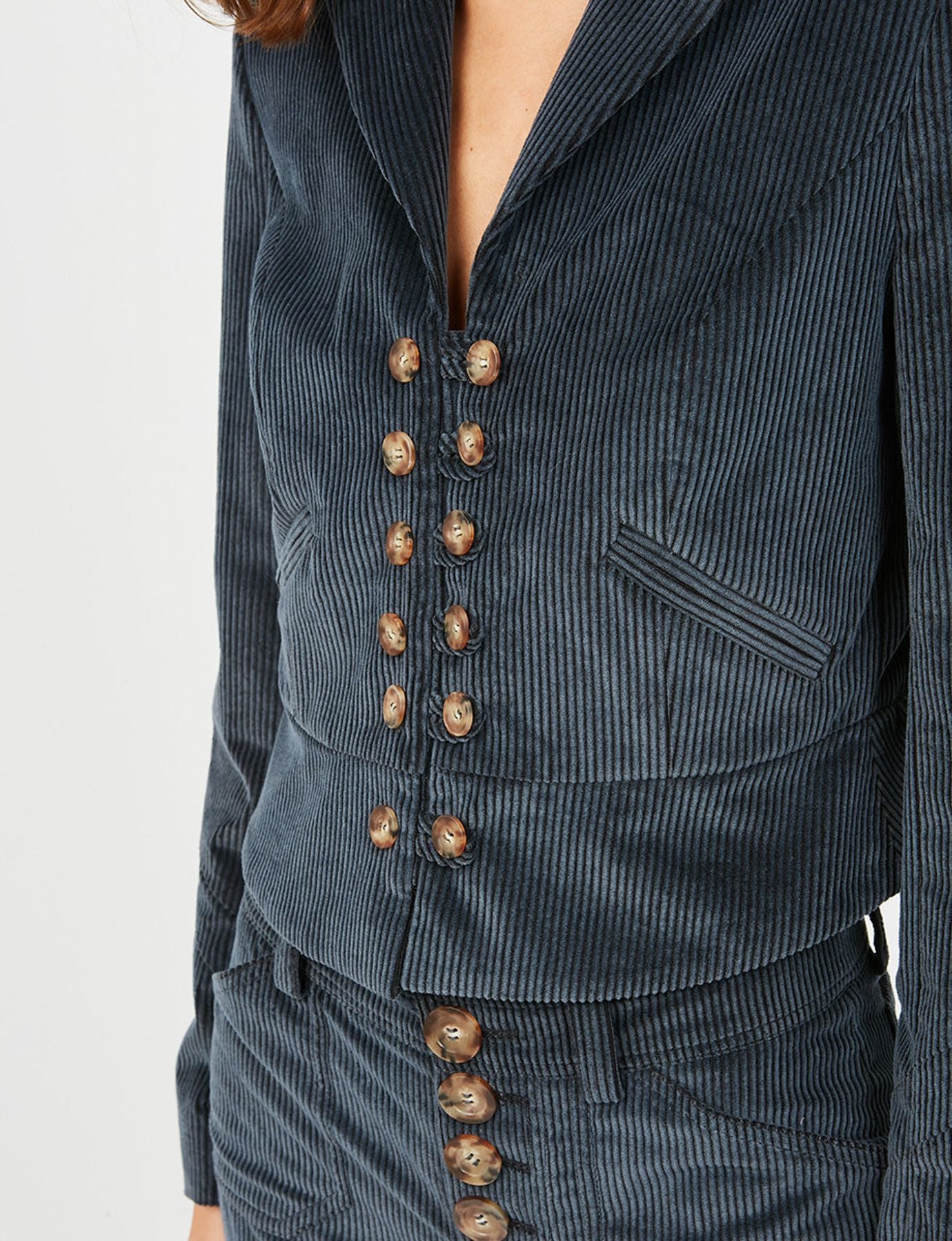Stelane Jacke aus blauem Samt