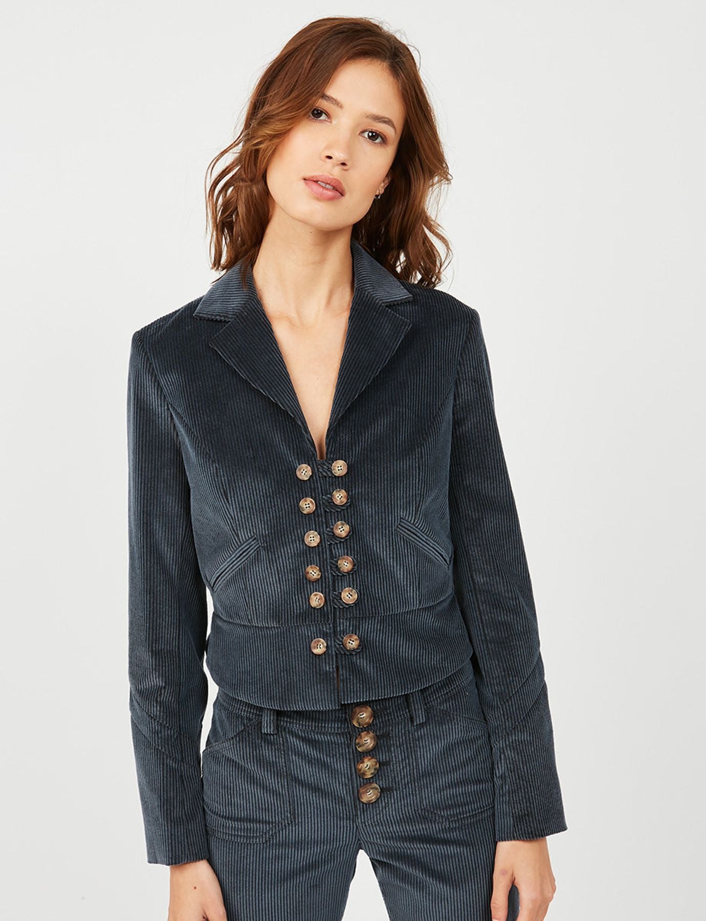 Stelane Jacke aus blauem Samt