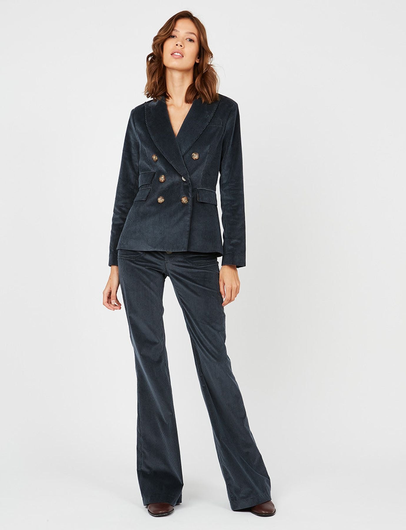 Jacke Maurice velours blau
