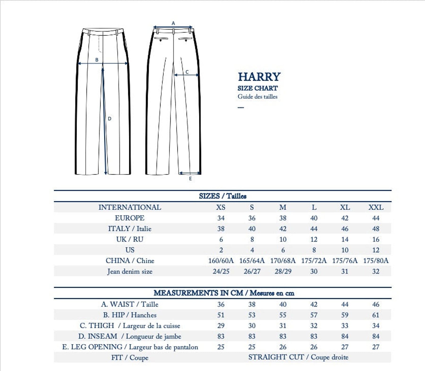 Harry pantalones negros