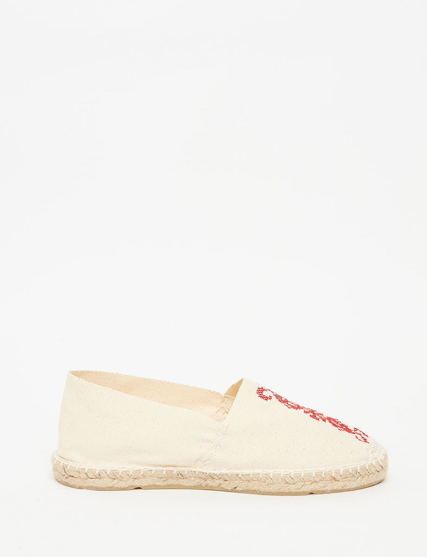Auriane ecru embroidered espadrilles