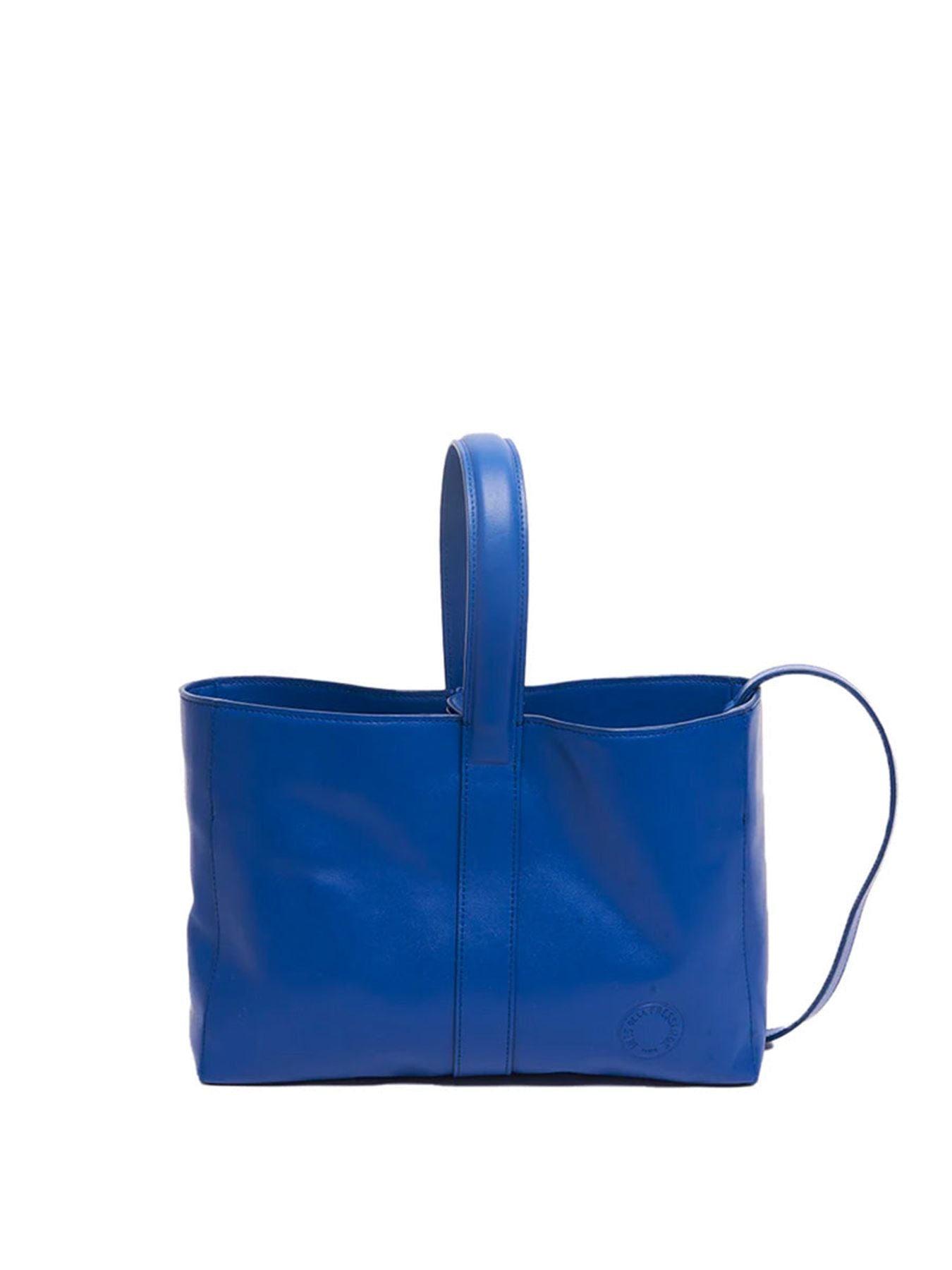 Léonore S cobalt leather bag
