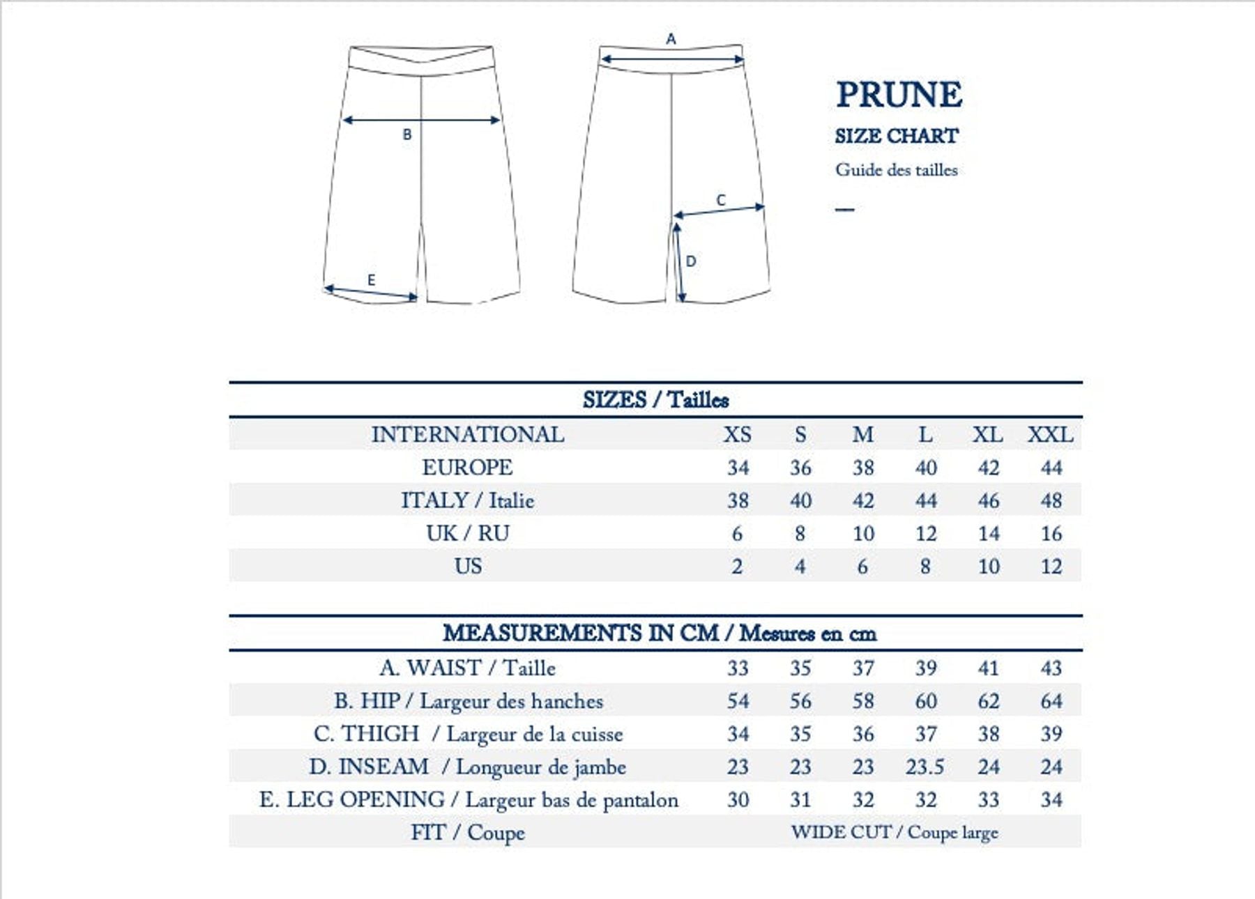 Prune blue denim shorts
