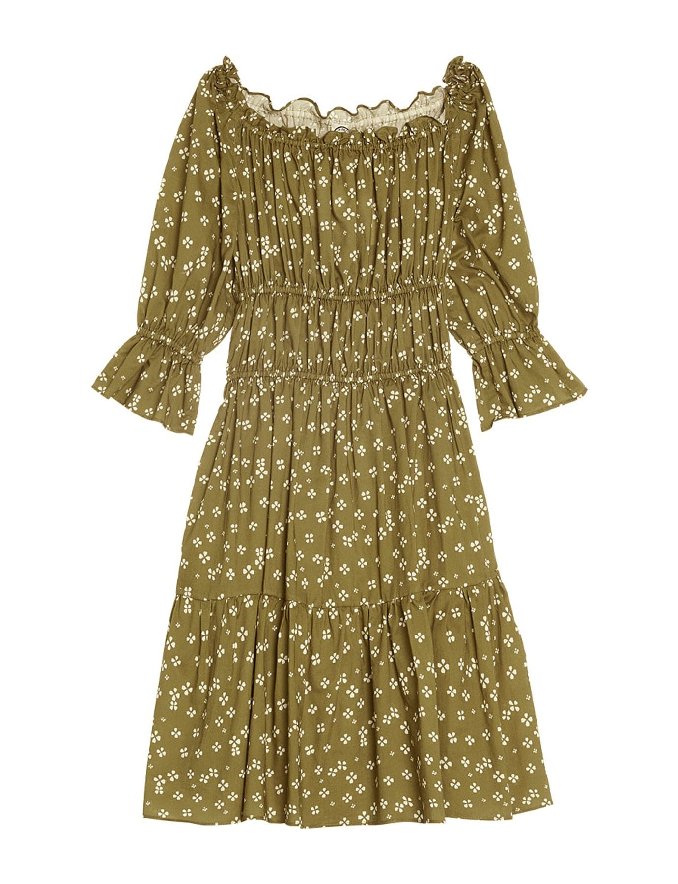 Vestido caqui Palmina Lucky