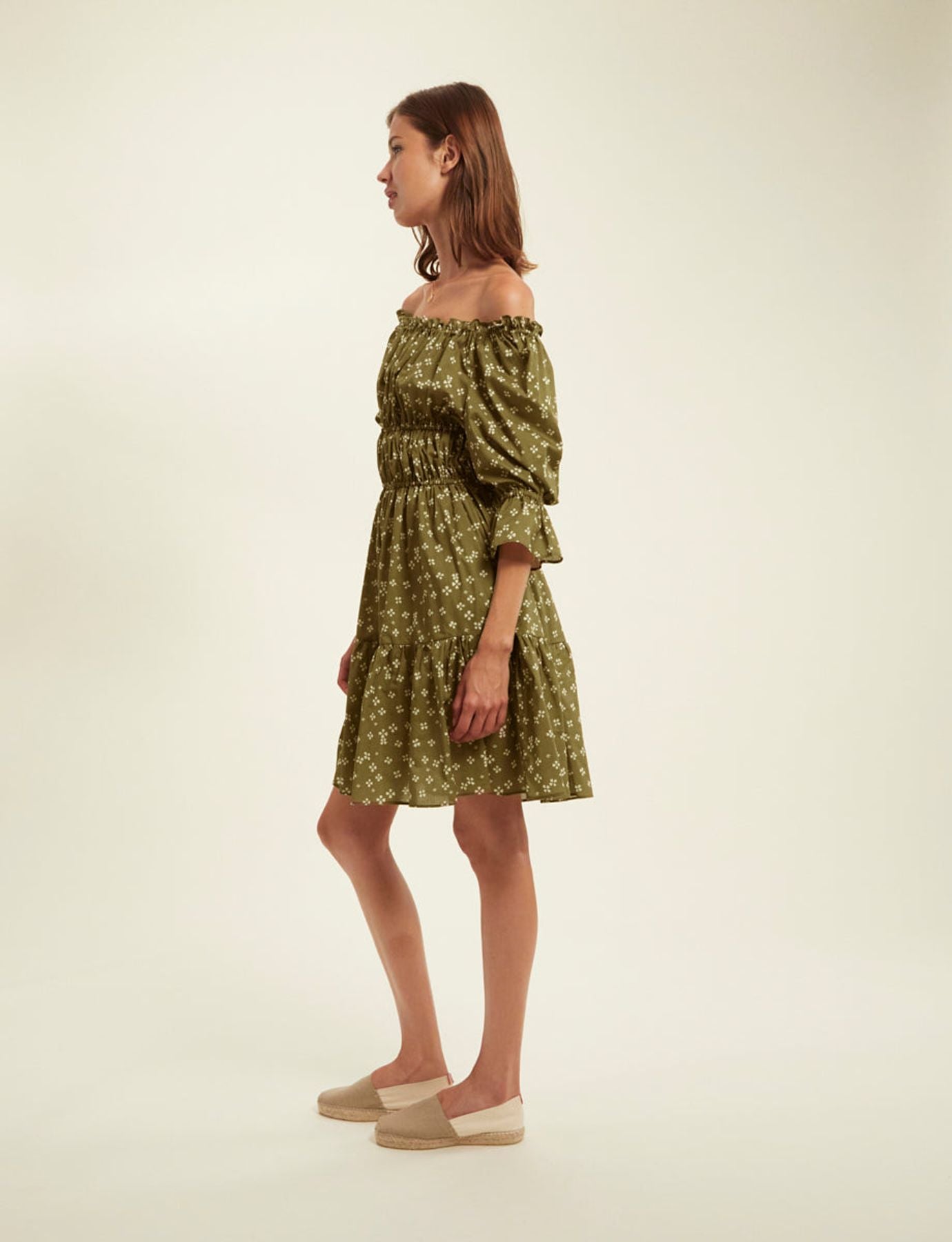 Vestido caqui Palmina Lucky