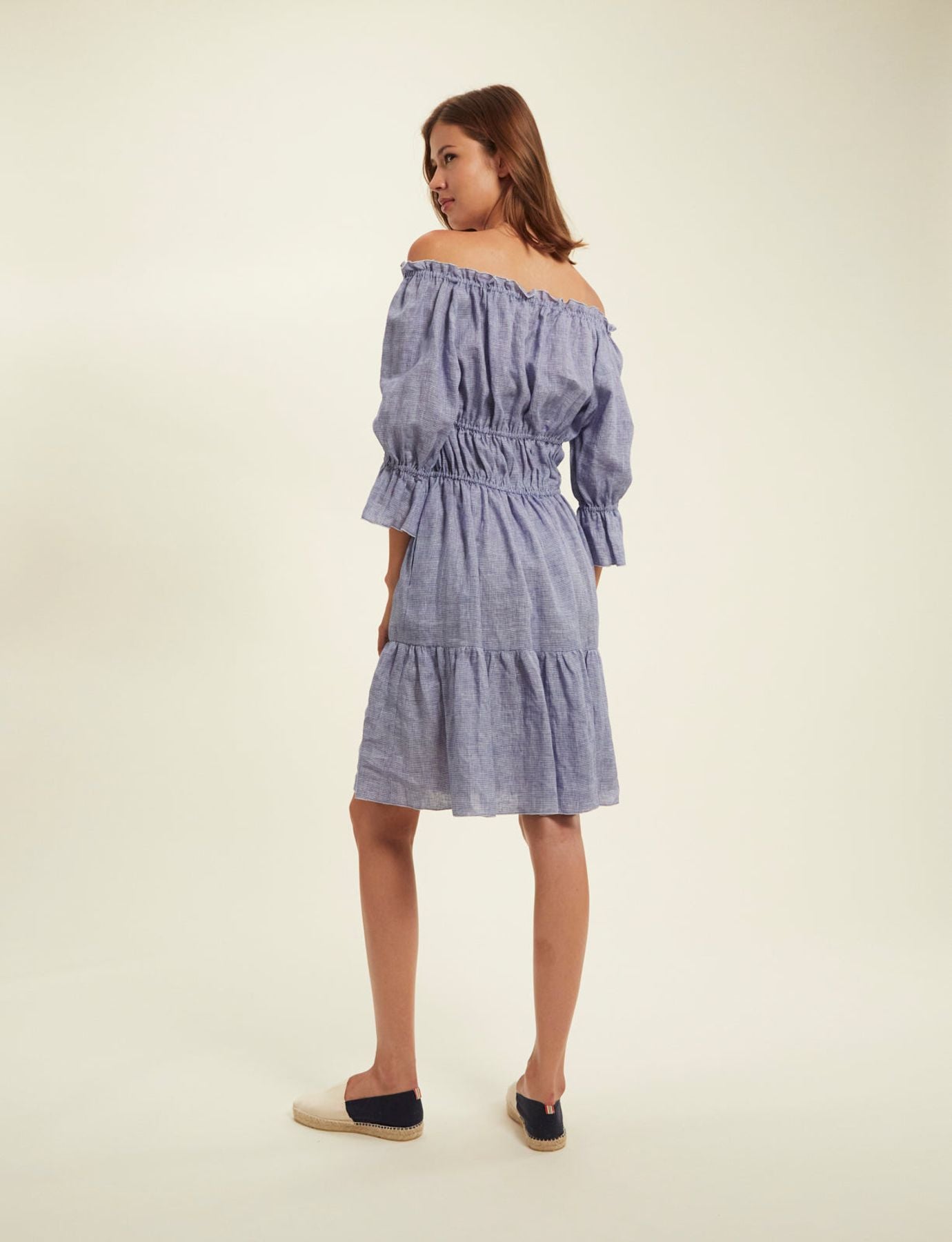 Blue linen Palmina dress