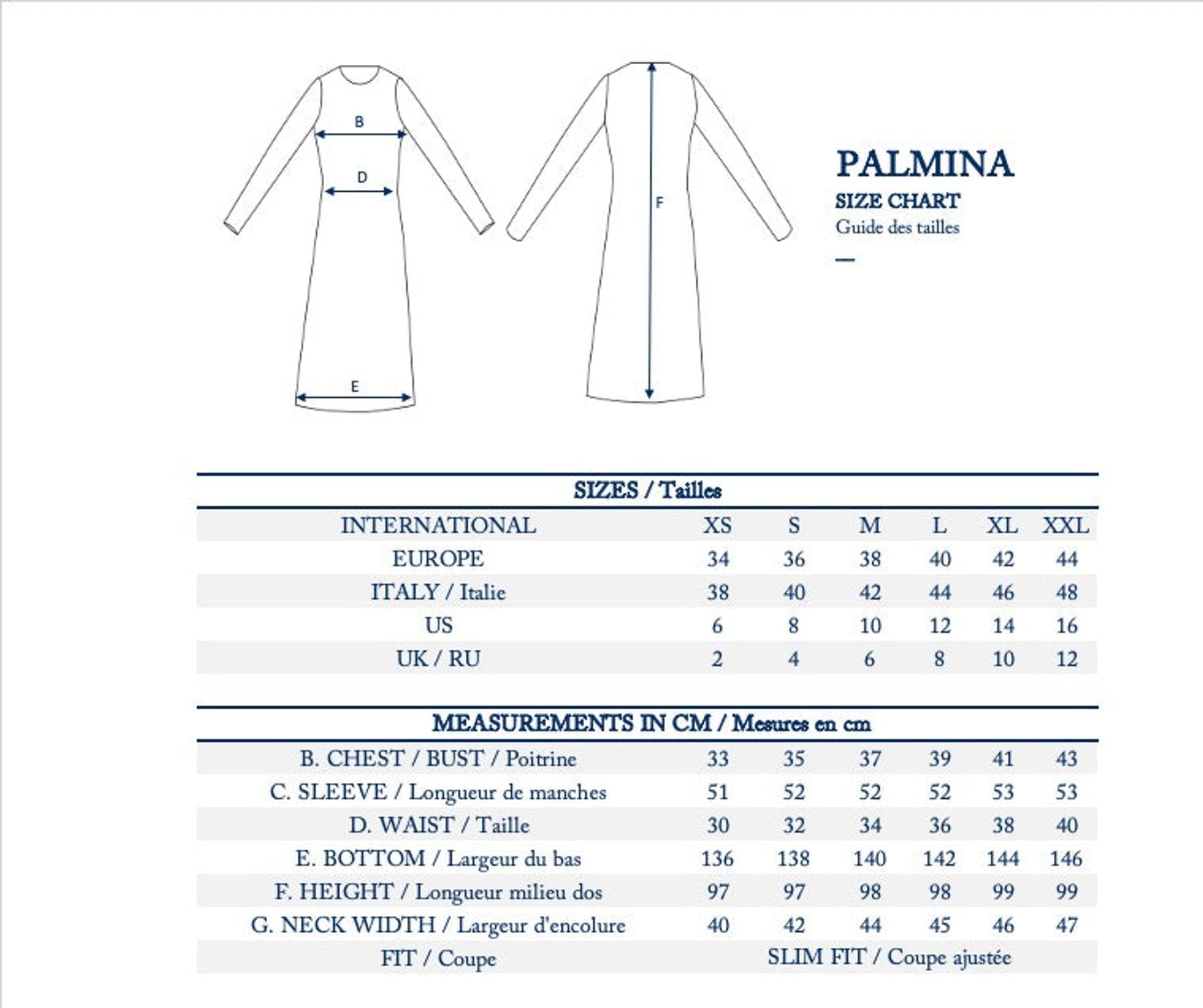 Blue linen Palmina dress