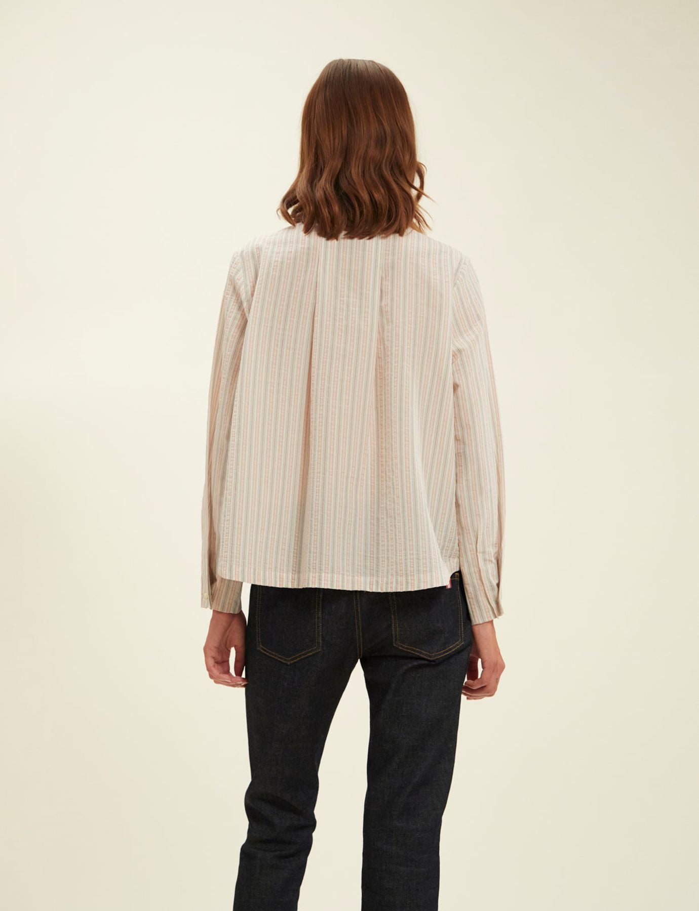 Blusa Noa en crudo con rayas