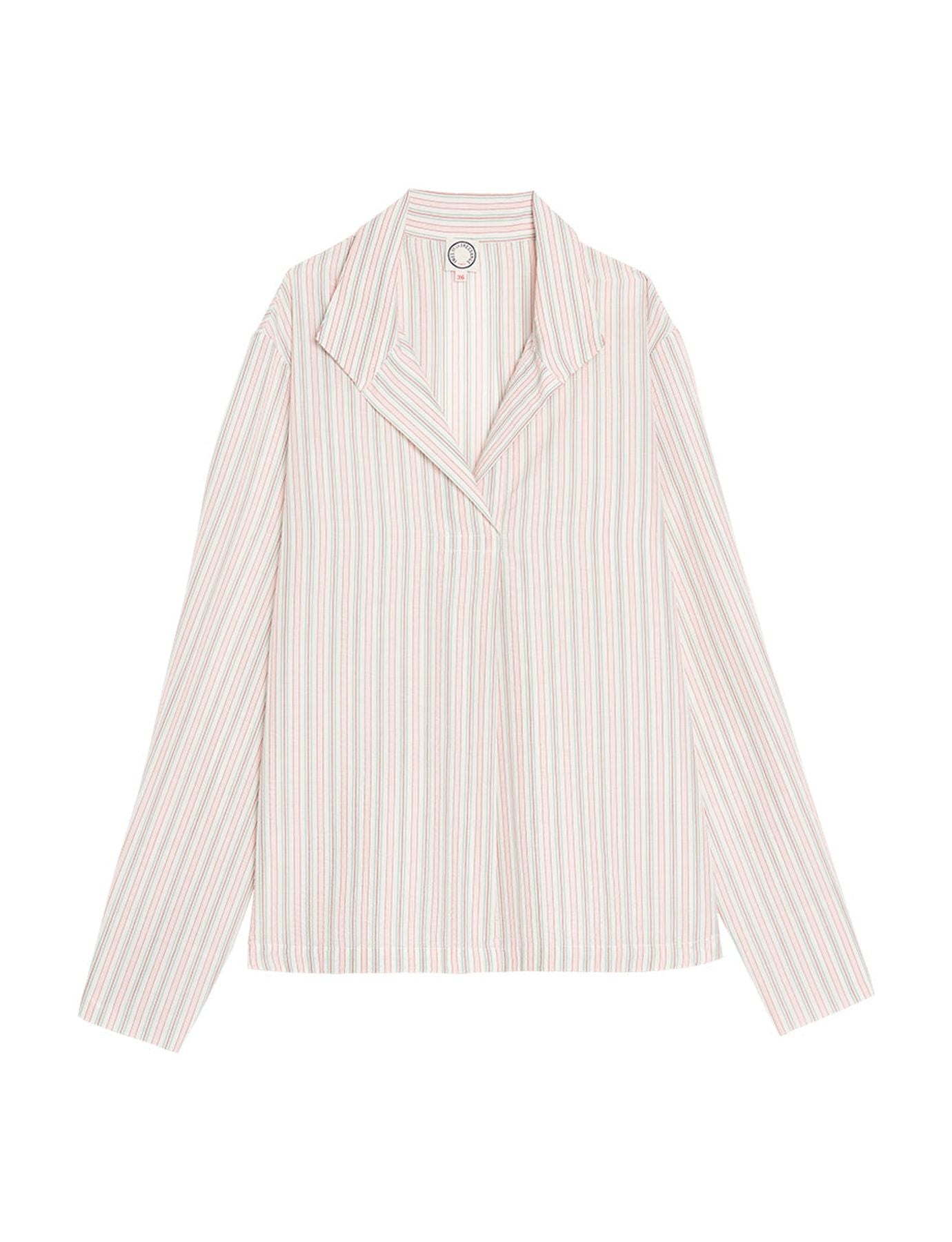 Blusa Noa en crudo con rayas