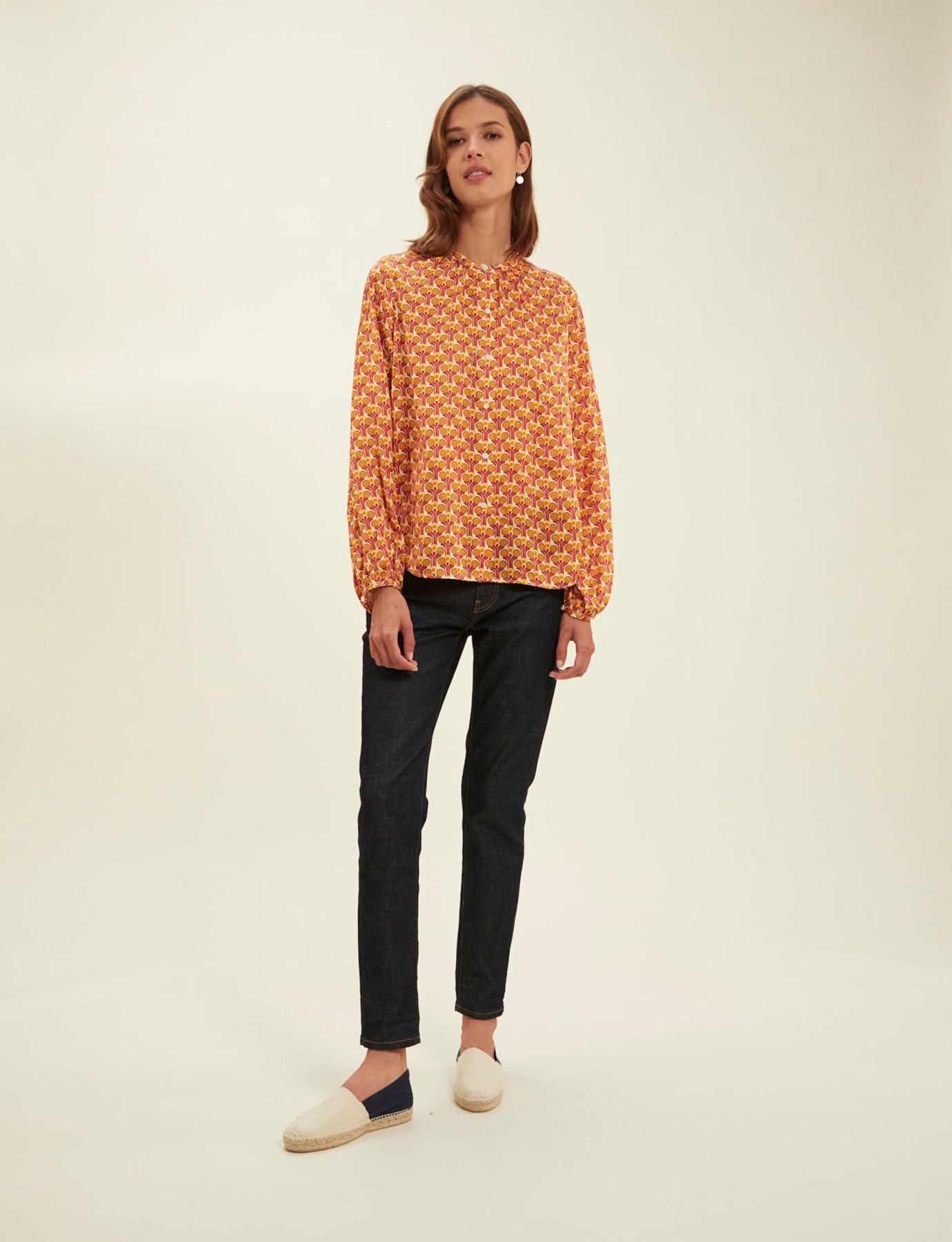 Joséphine Red Fountain blouse