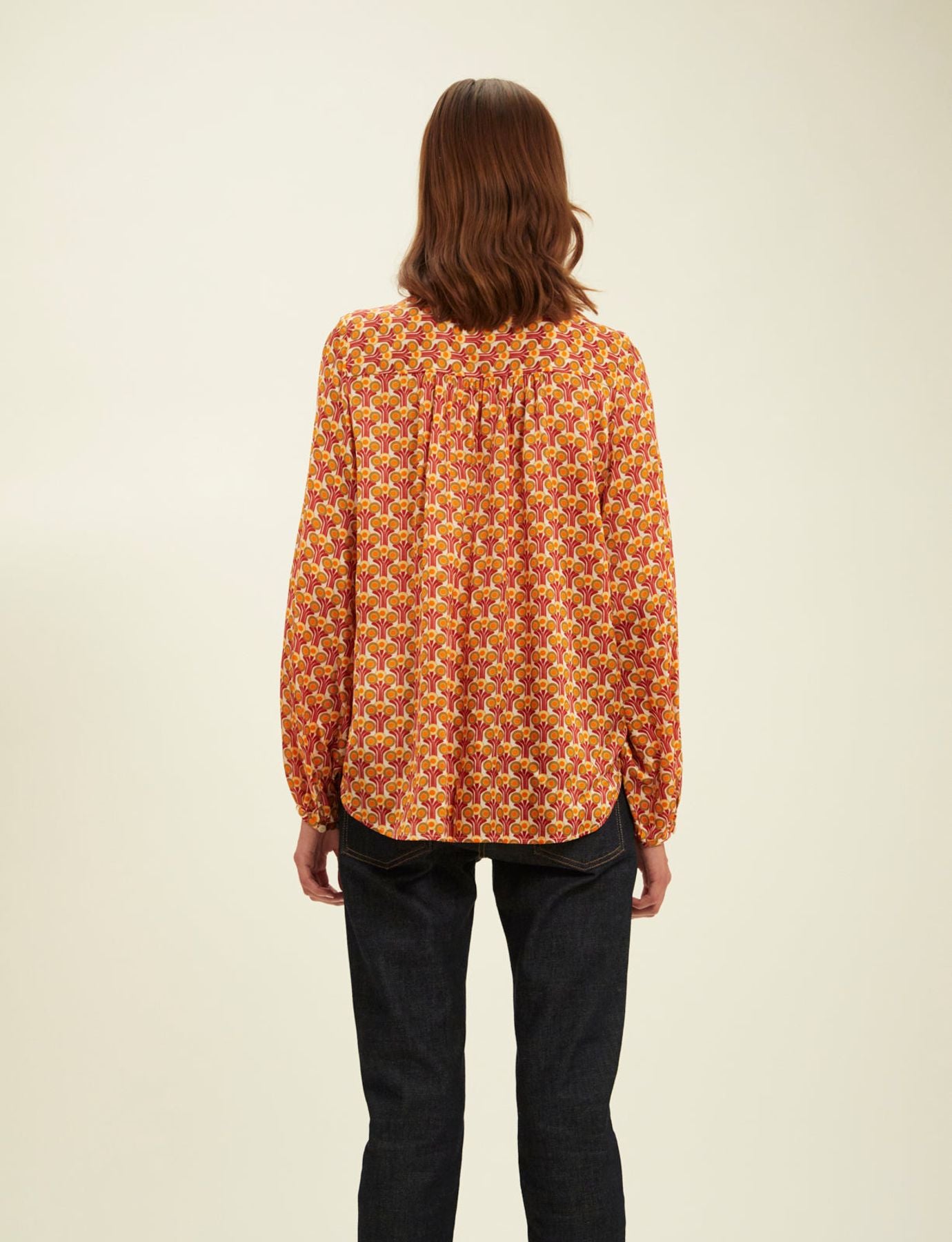 Joséphine Red Fountain blouse