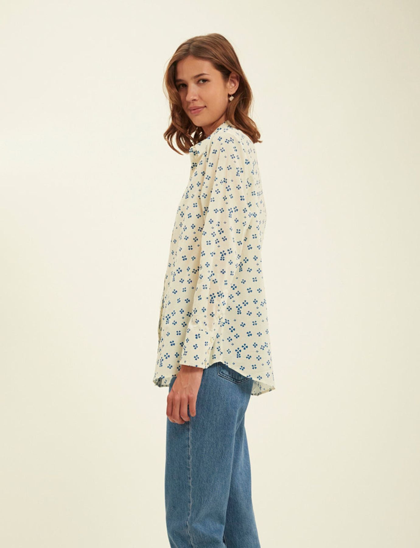 Maureen Lucky camisa azul