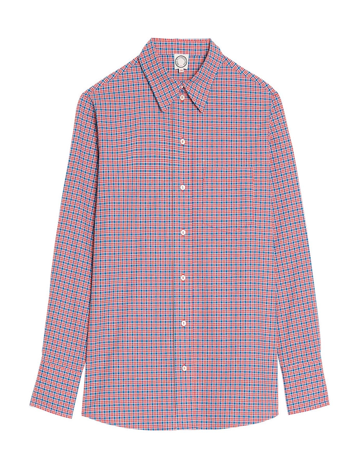 Maureen red check shirt