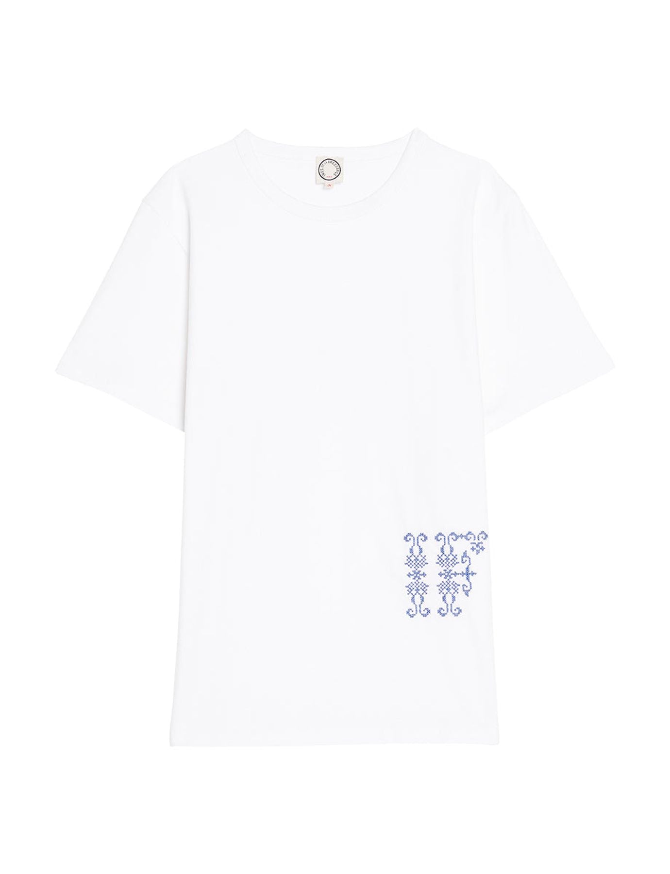 Camiseta blanca bordada Oscar