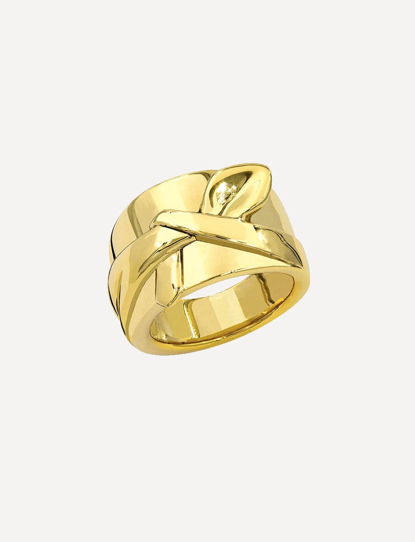 Gold-plated Victoria engagement ring