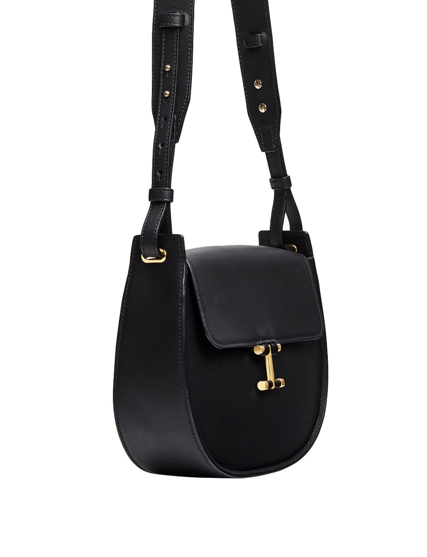 Senda black leather bag