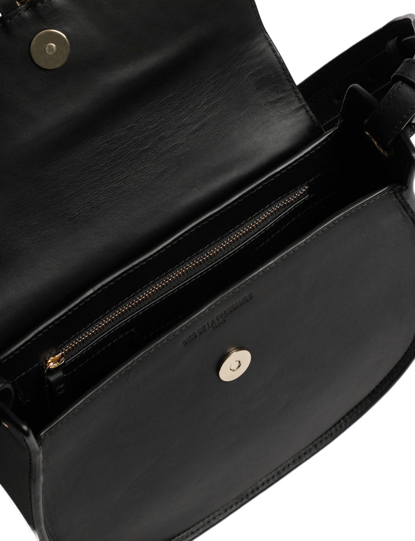 Senda black leather bag