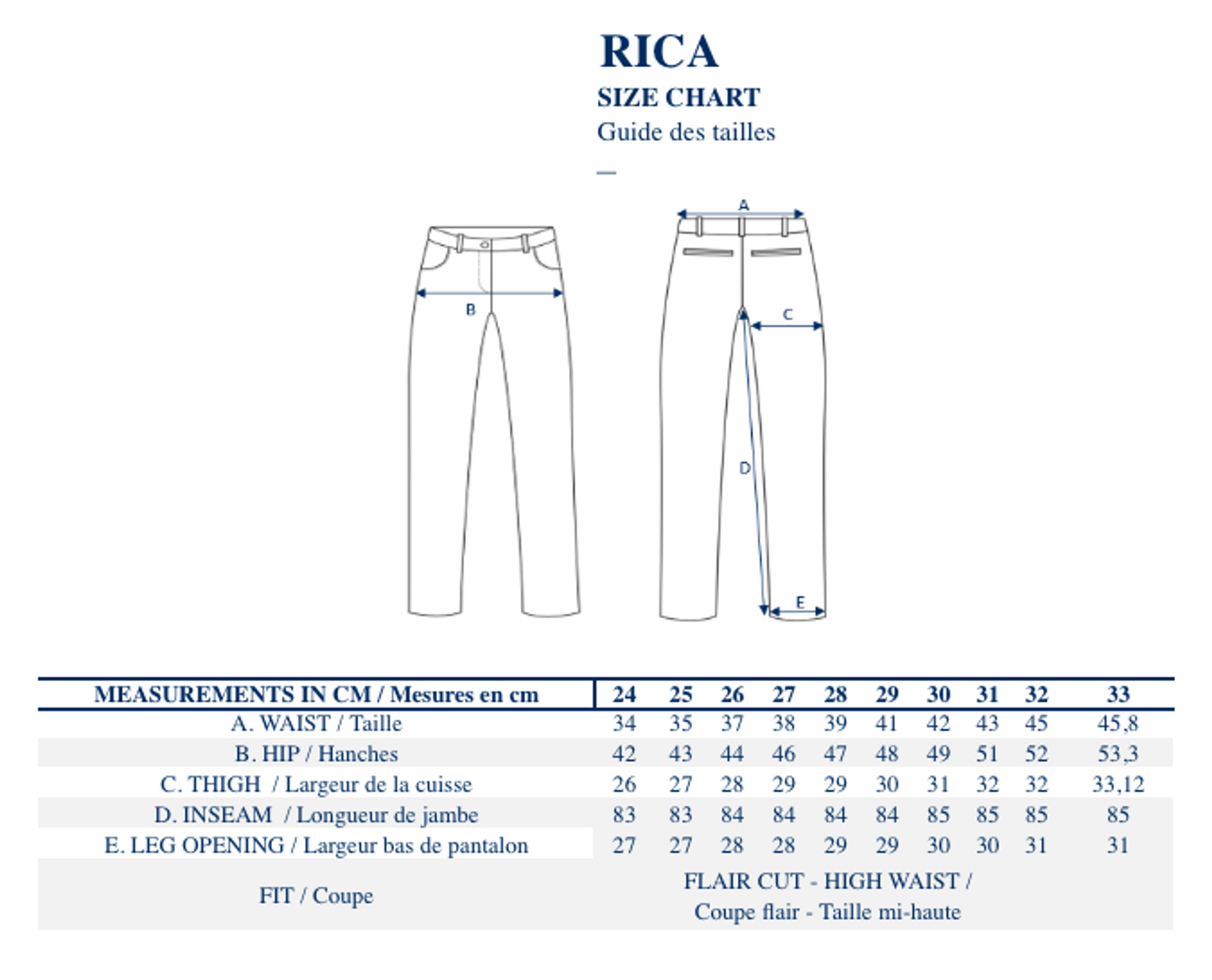 Rica navy jeans x Notify