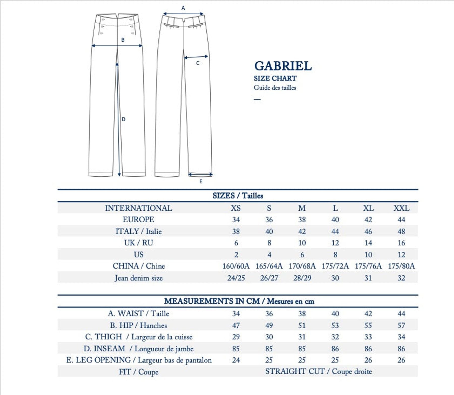Gabriel black trousers
