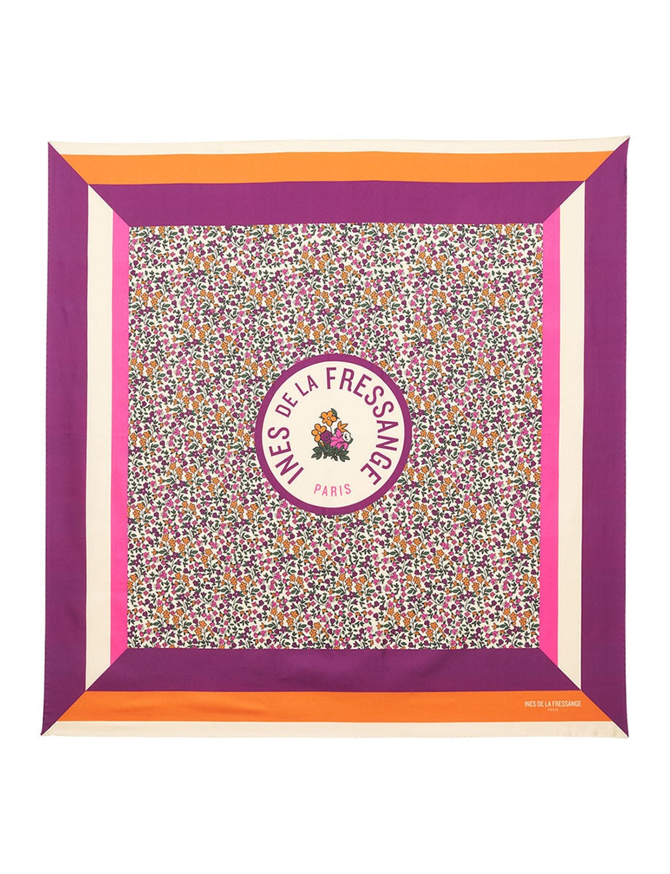 Pañuelo floral morado Stockholm