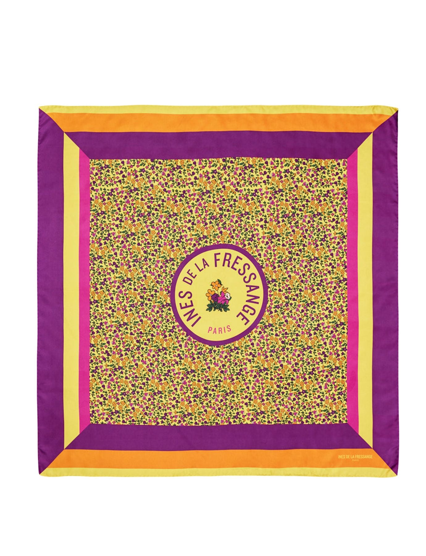 Pañuelo Stockholm floral amarillo