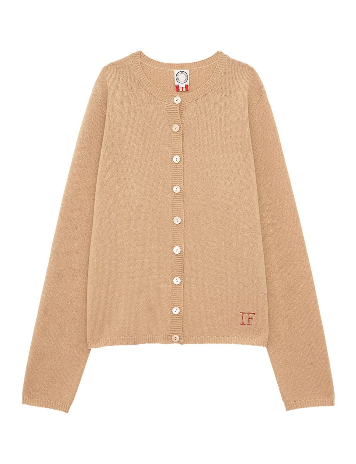 Cárdigan de lana y cachemira Cesaria Beige