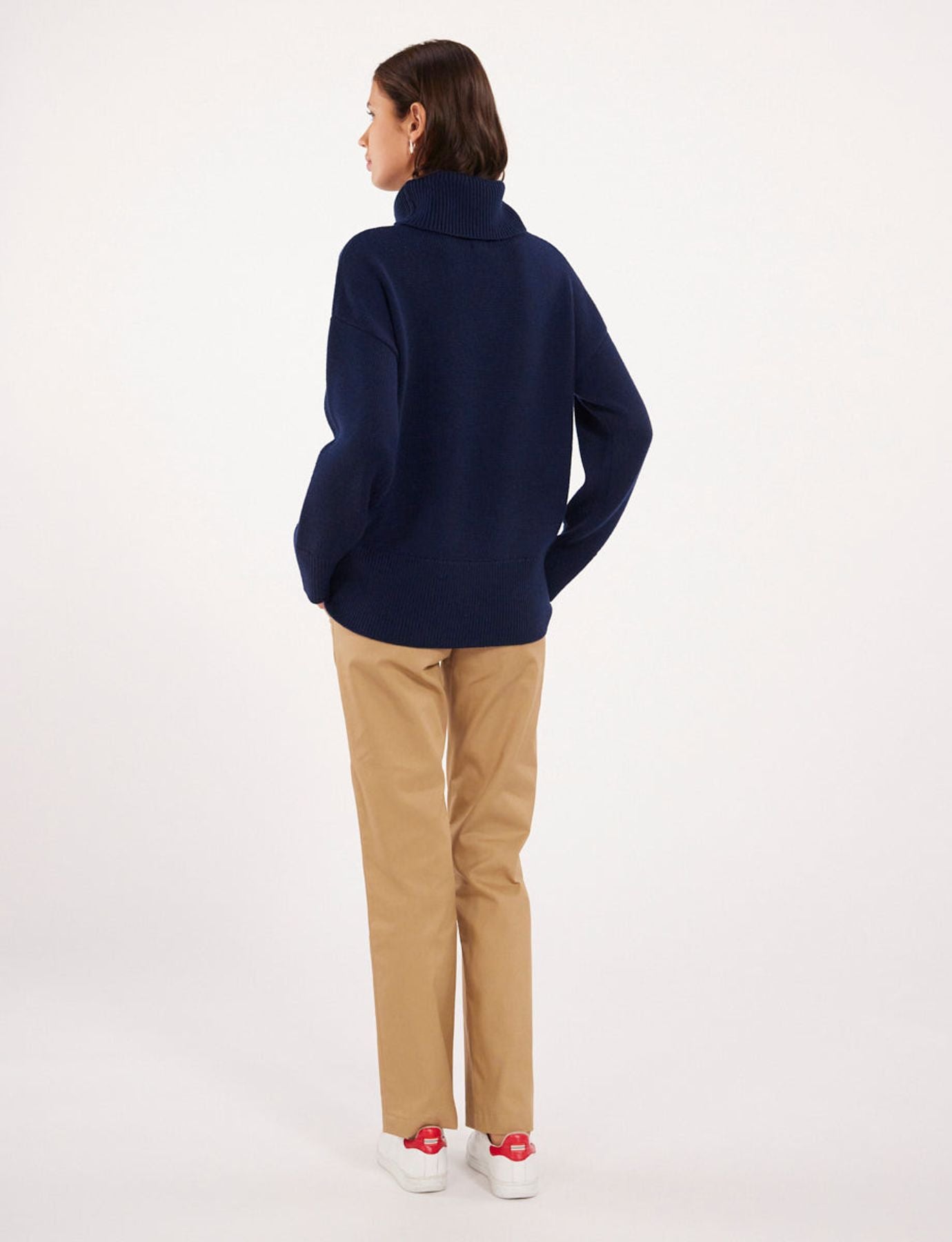 Maglione di lana blu Stefania