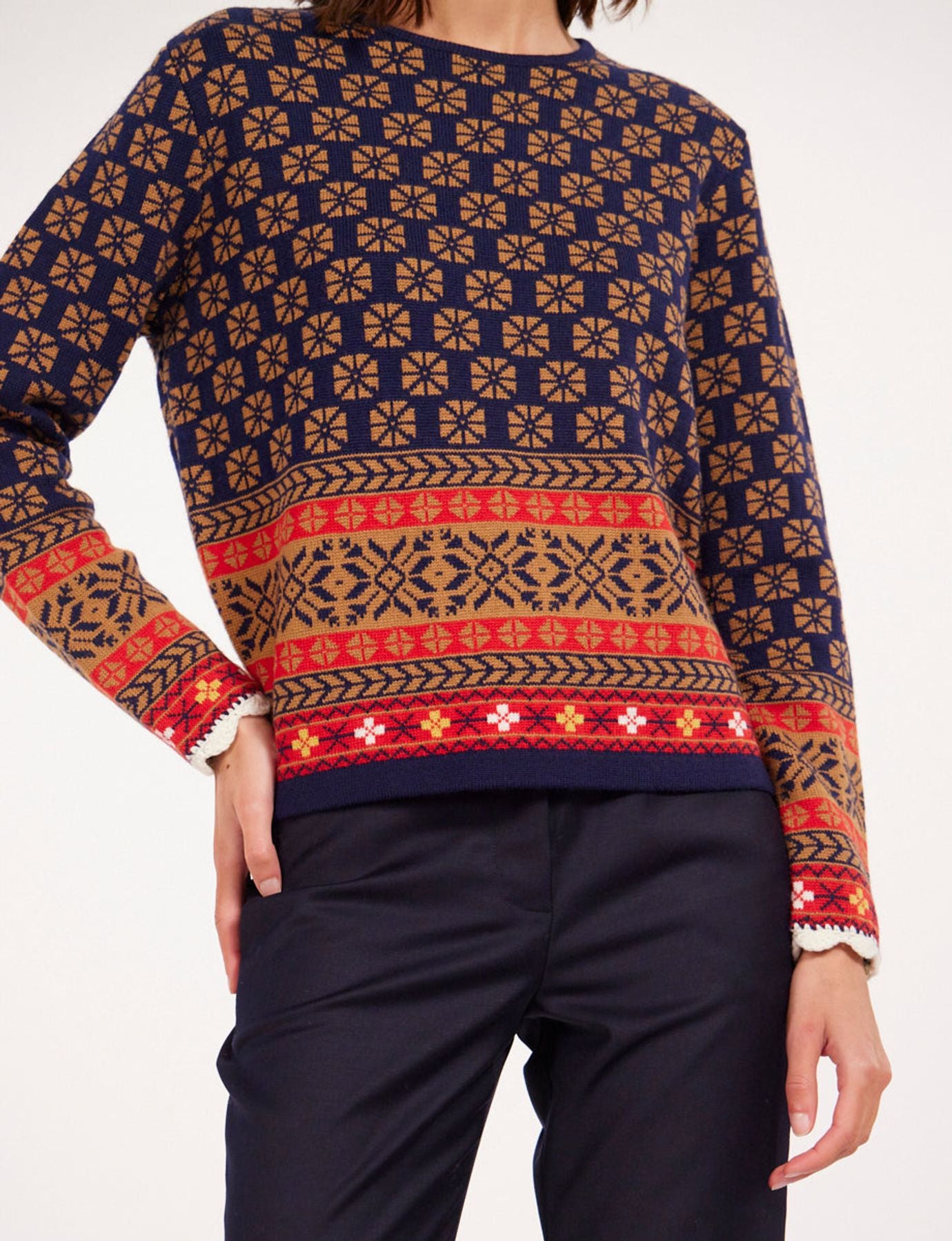 Folklo jacquard jersey