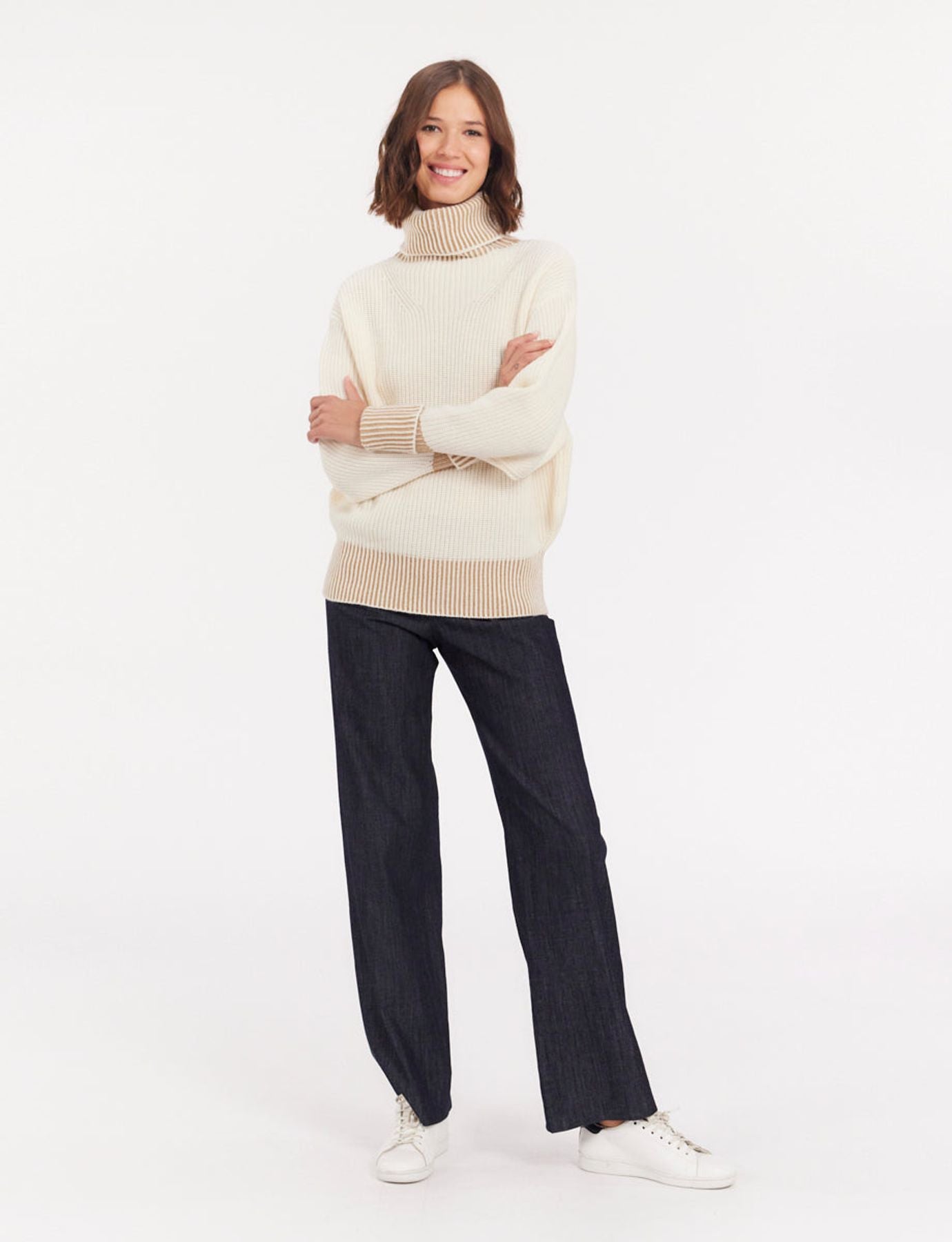 Esra - Maglia in lana ecru