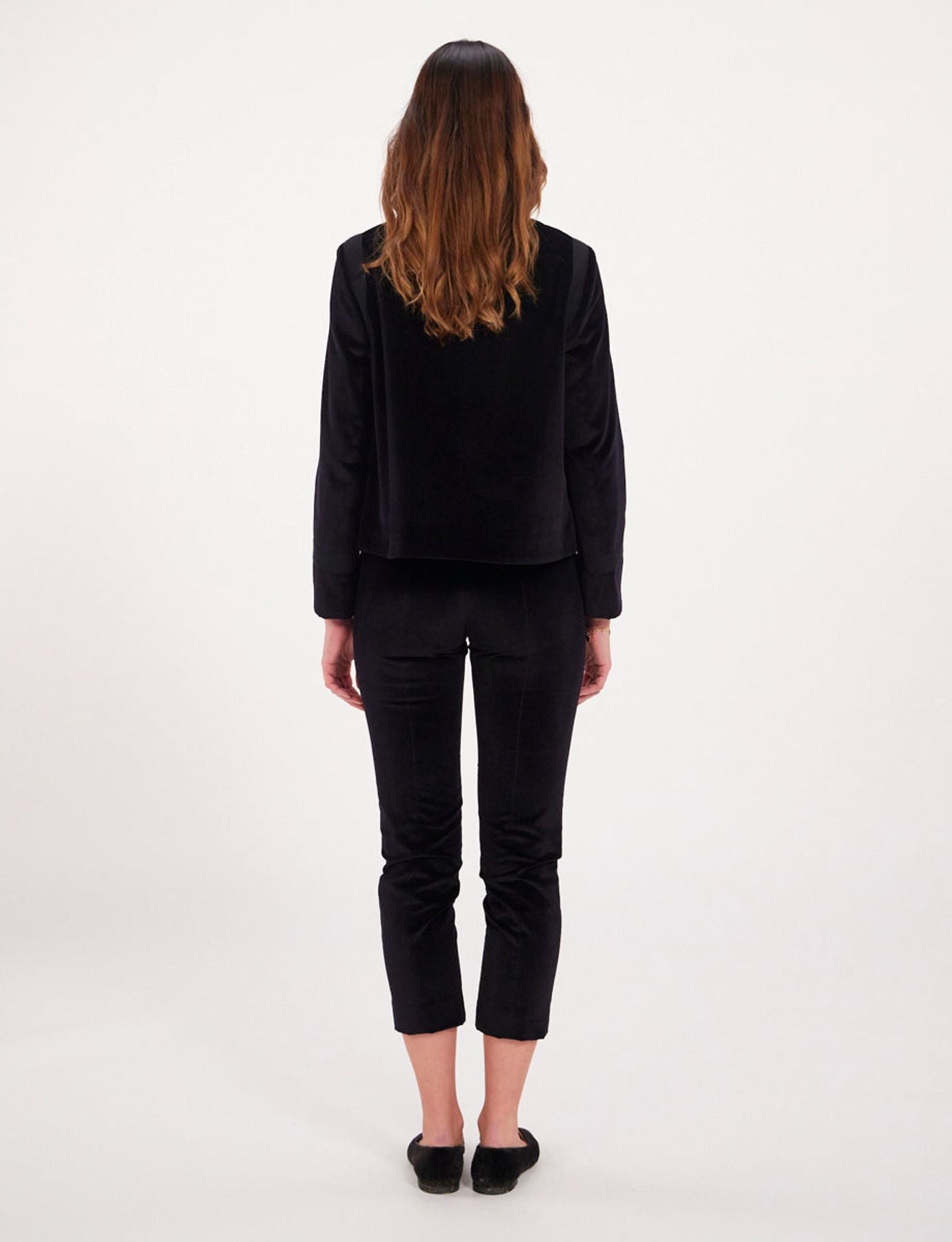 Pantalones de terciopelo negro Audrey