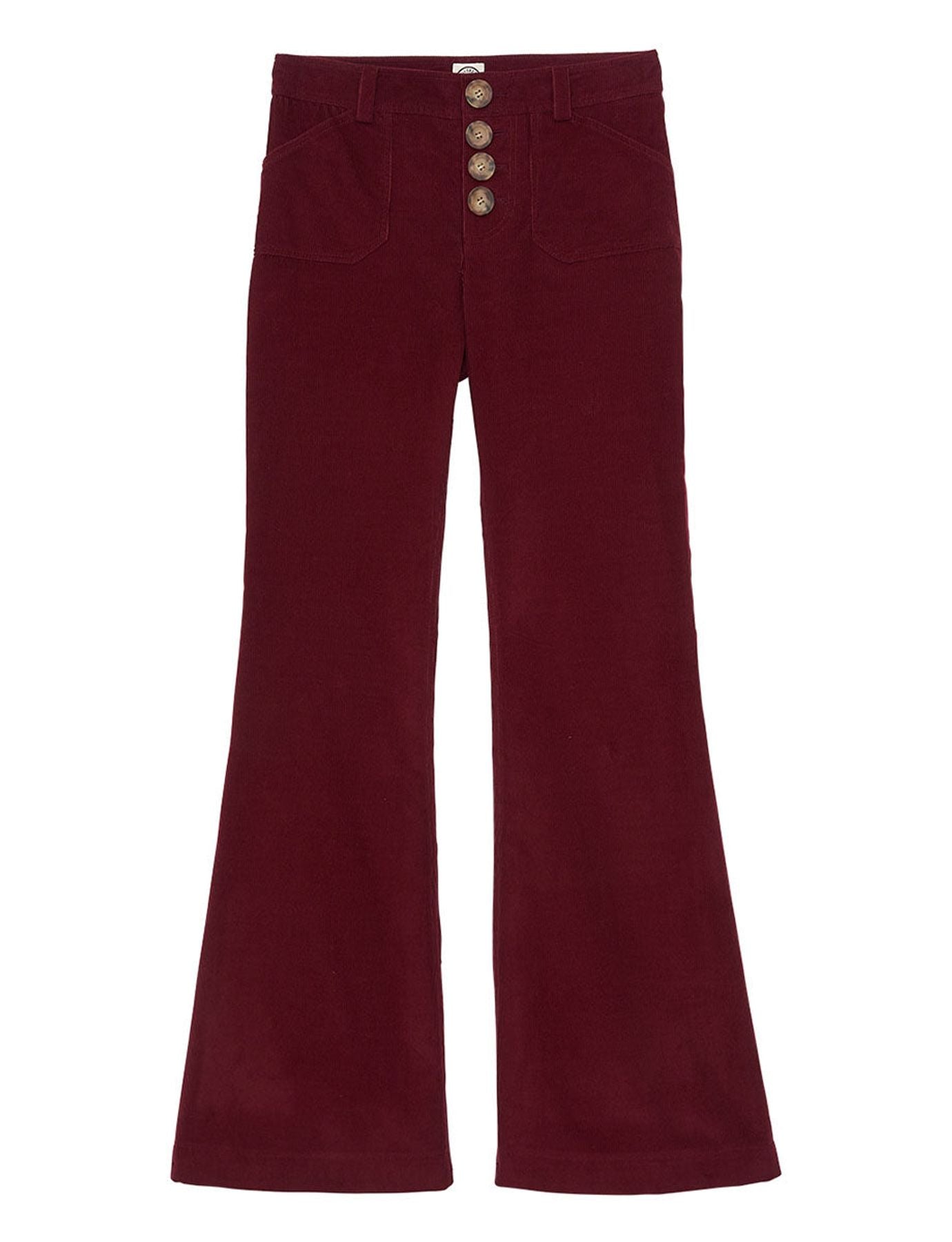 Pantalones de pana Charlotte ciruela