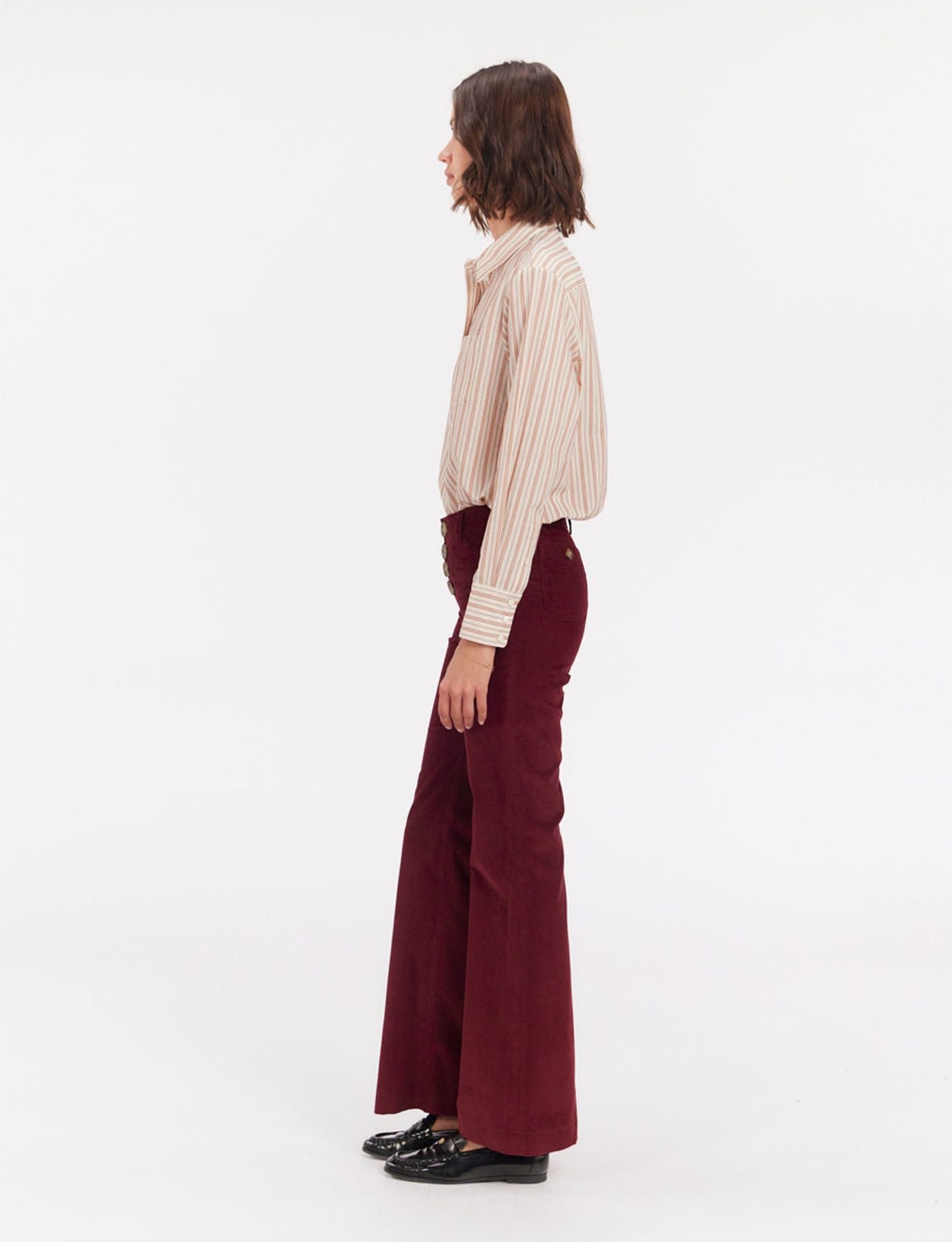 Pantalones de pana Charlotte ciruela