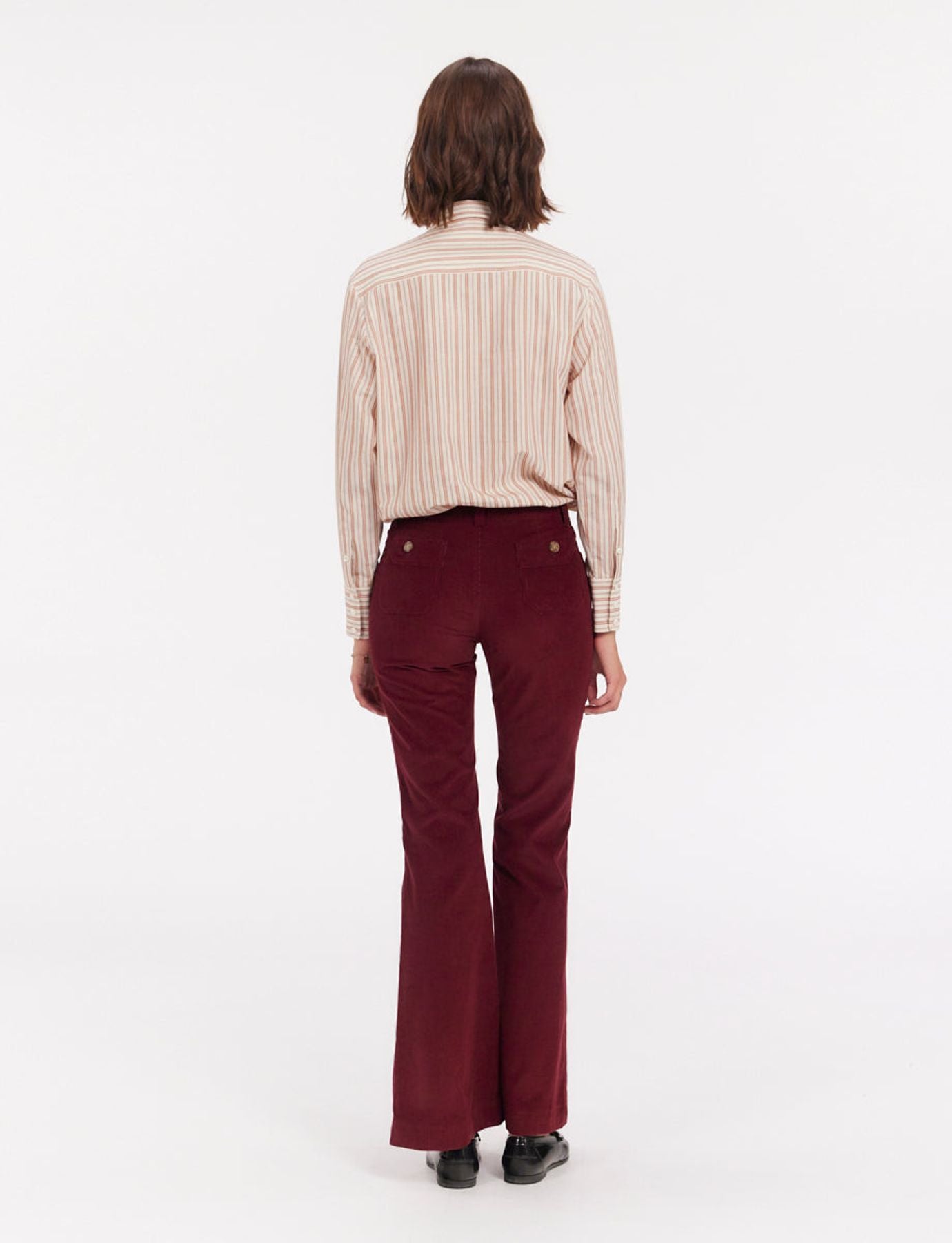 Pantalones de pana Charlotte ciruela