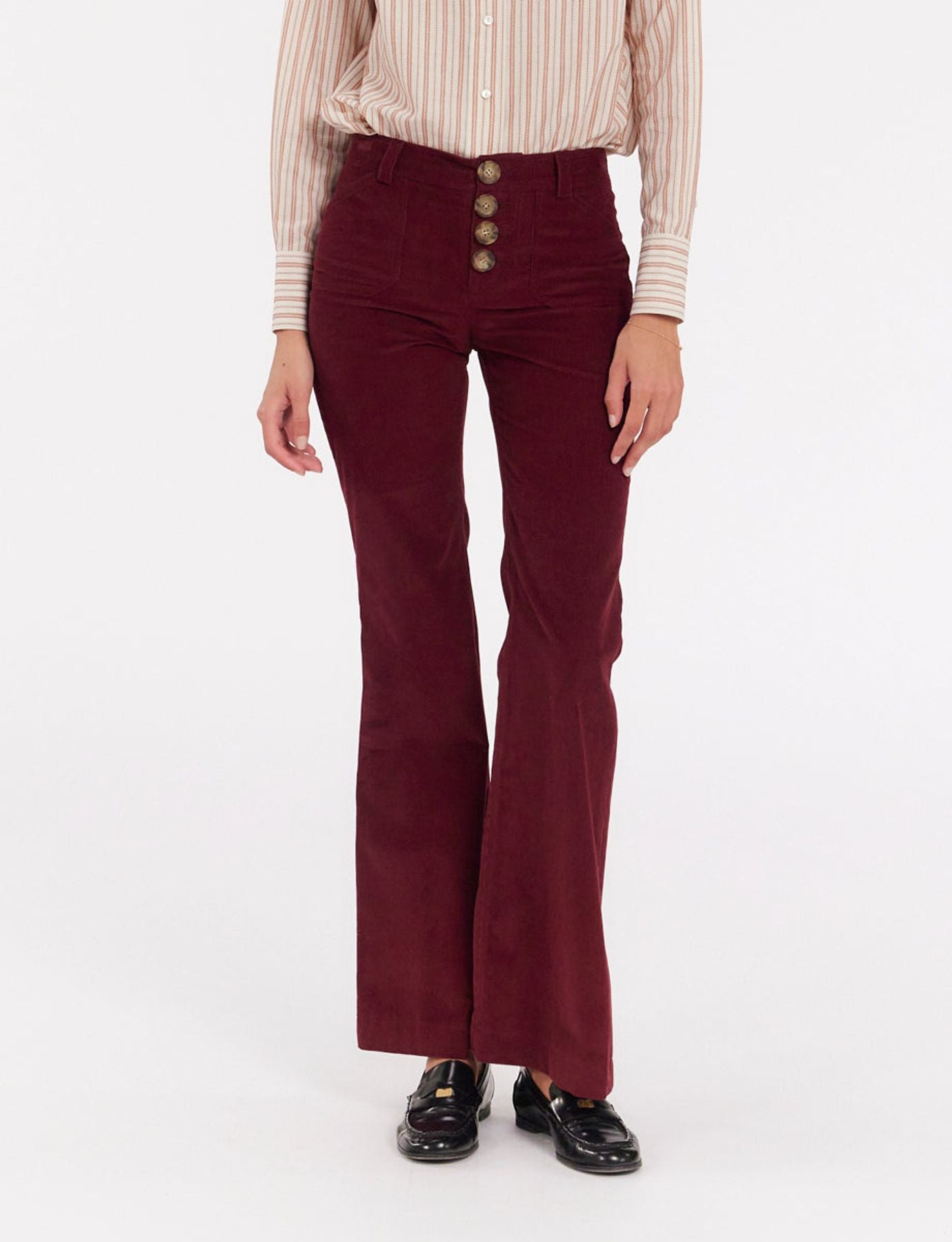 Pantalones de pana Charlotte ciruela