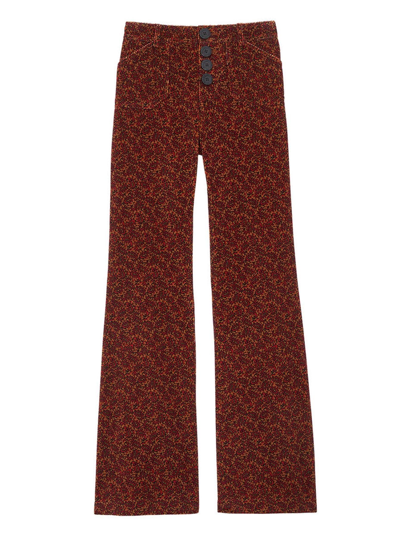 Pantalón Charlotte con estampado óxido